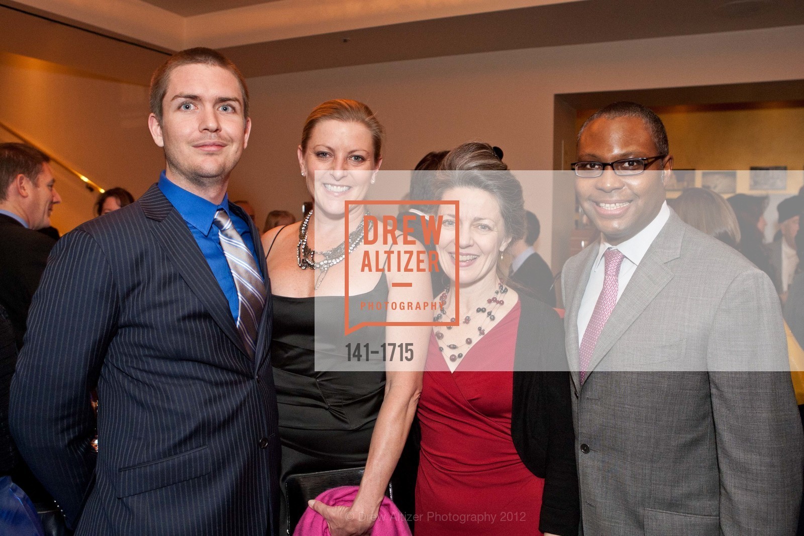 Nick Childress, Carly Willman, Melissa Smith, Patrick Colton, AMERICAN CONSERVATORY THEATER: Producers Circle Dinner 2012, US, March 18th, 2012, Photo #141-1715 Nick Childress, Carly Willman, Melissa Smith, Patrick Colton, Photo #141-1715