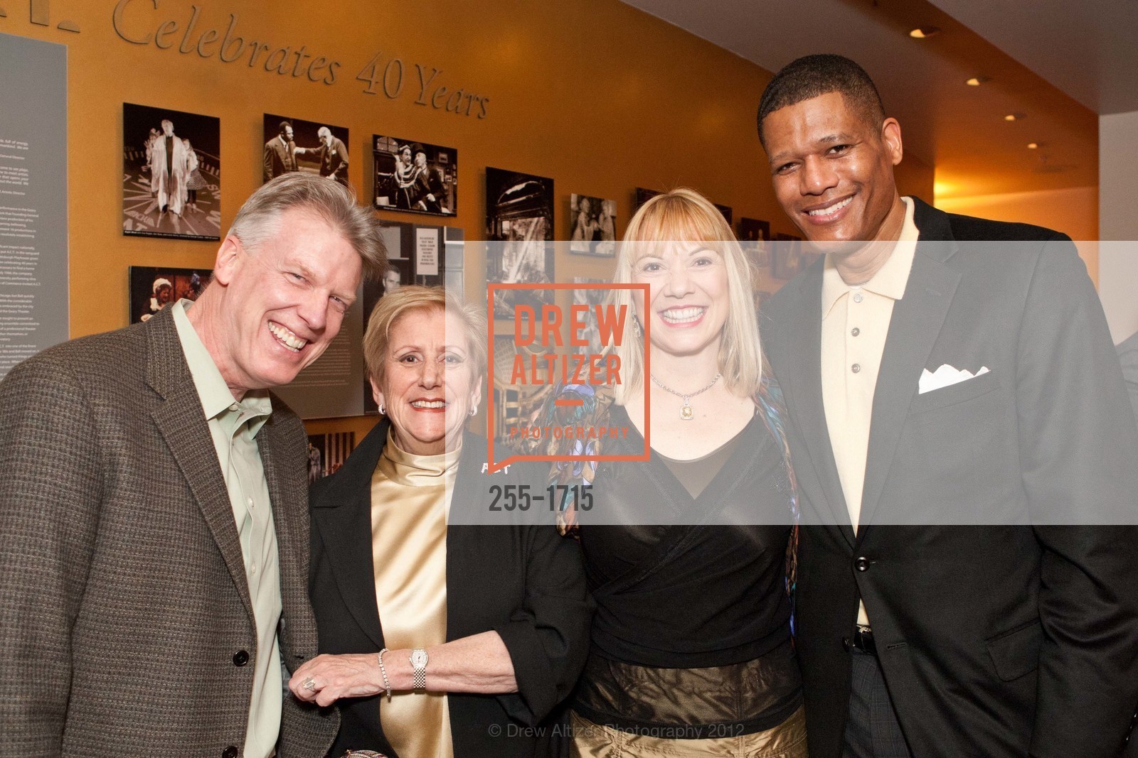 Bill Lowell, Marilee Gardner, Lesley Clement, Richard Davis, AMERICAN CONSERVATORY THEATER: Producers Circle Dinner 2012, US, March 18th, 2012, Photo #255-1715 Bill Lowell, Marilee Gardner, Lesley Clement, Richard Davis, Photo #255-1715