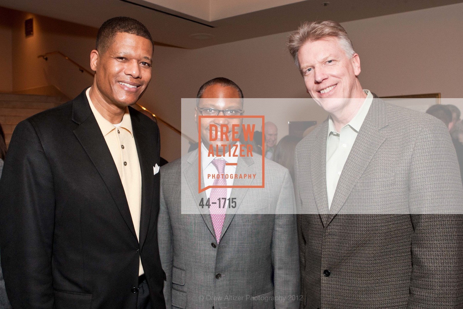 Richard Davis, Patrick Colton, Bill Lowell, AMERICAN CONSERVATORY THEATER: Producers Circle Dinner 2012, US, March 18th, 2012, Photo #44-1715 Richard Davis, Patrick Colton, Bill Lowell, Photo #44-1715