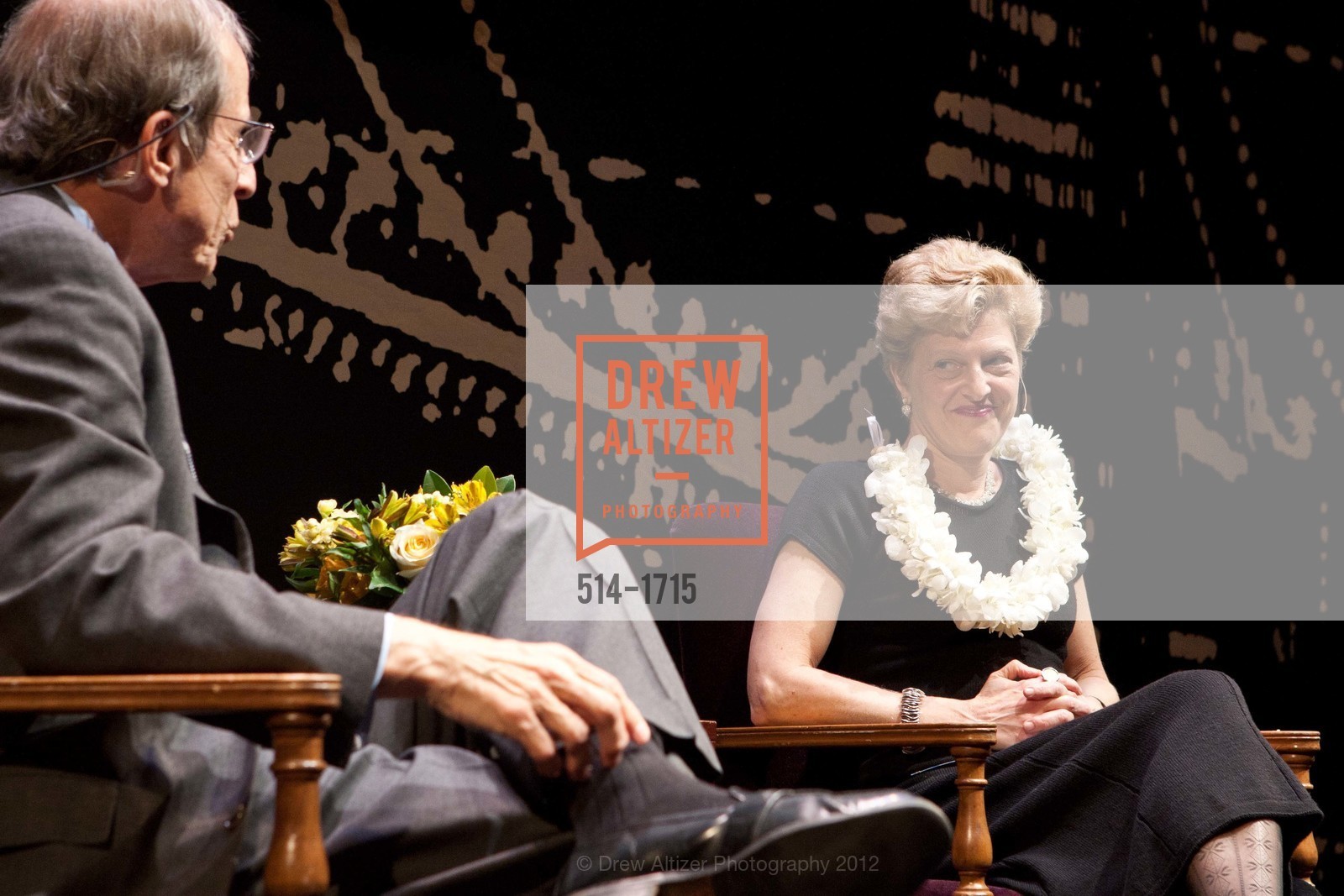 Michael Krasny, Carey Perloff, AMERICAN CONSERVATORY THEATER: Producers Circle Dinner 2012, US, March 18th, 2012, Photo #514-1715 Michael Krasny, Carey Perloff, Photo #514-1715