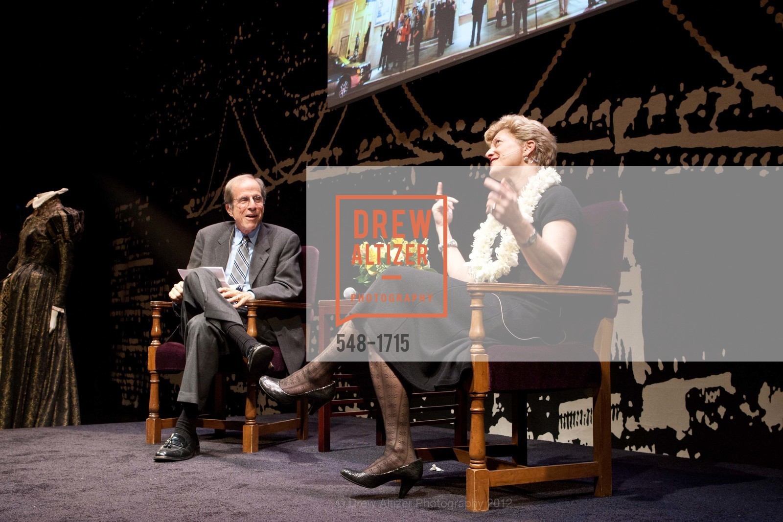 Michael Krasny, Carey Perloff, AMERICAN CONSERVATORY THEATER: Producers Circle Dinner 2012, US, March 18th, 2012, Photo #548-1715 Michael Krasny, Carey Perloff, Photo #548-1715