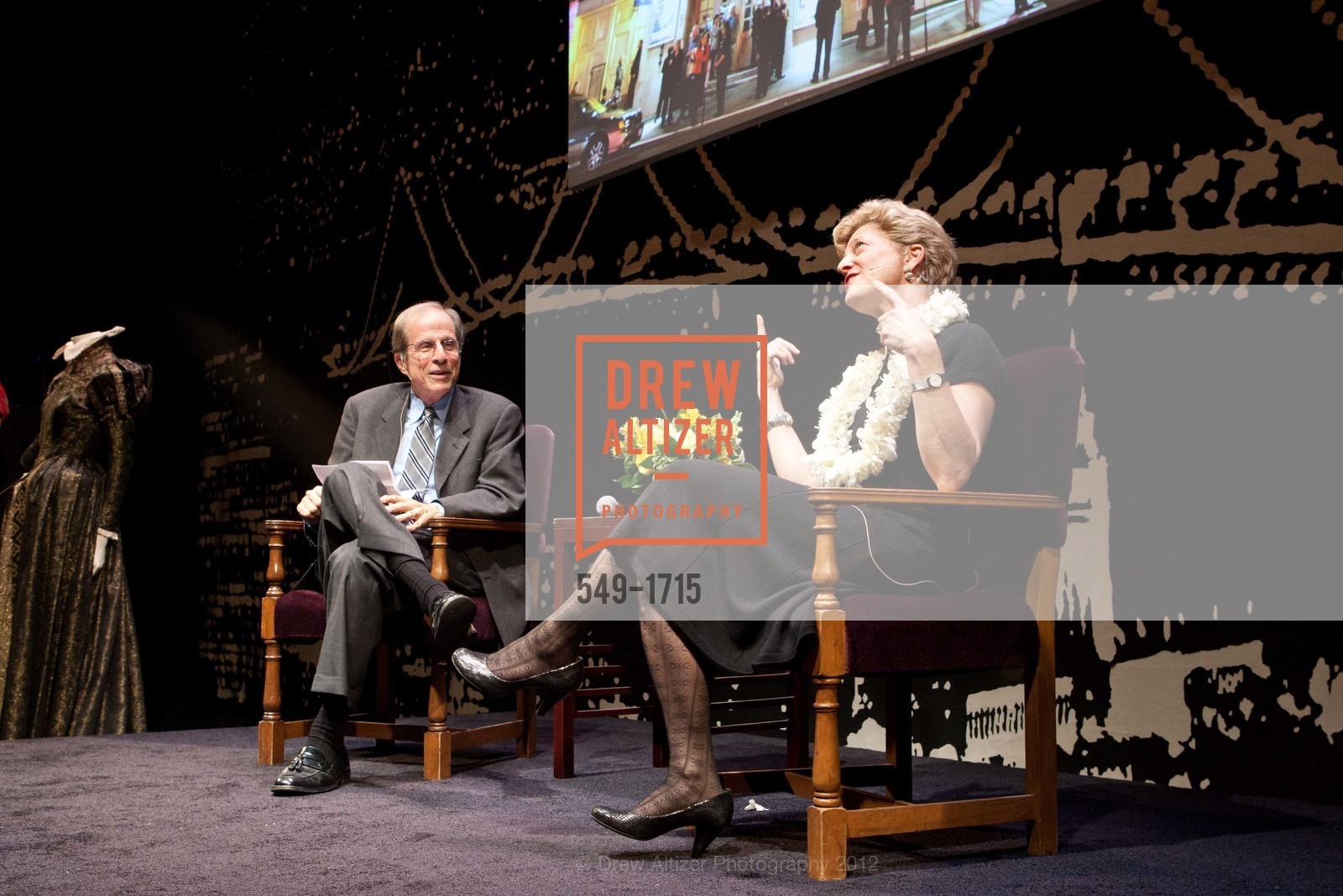 Michael Krasny, Carey Perloff, AMERICAN CONSERVATORY THEATER: Producers Circle Dinner 2012, US, March 18th, 2012, Photo #549-1715 Michael Krasny, Carey Perloff, Photo #549-1715