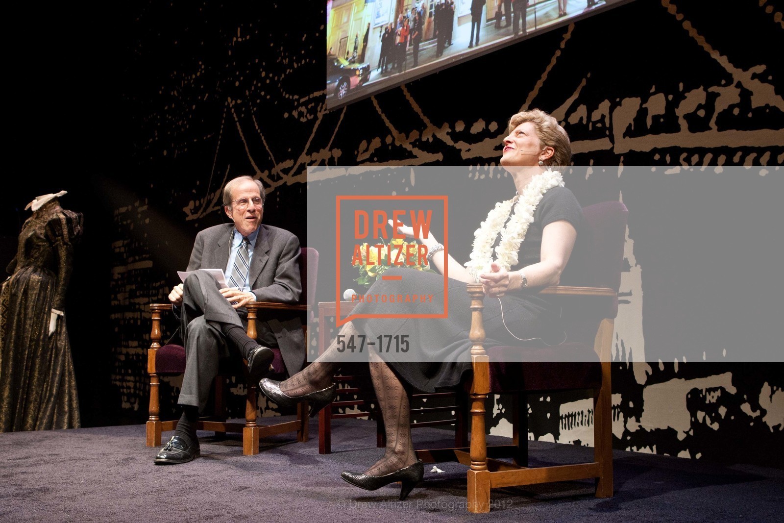Michael Krasny, Carey Perloff, AMERICAN CONSERVATORY THEATER: Producers Circle Dinner 2012, US, March 18th, 2012, Photo #547-1715 Michael Krasny, Carey Perloff, Photo #547-1715
