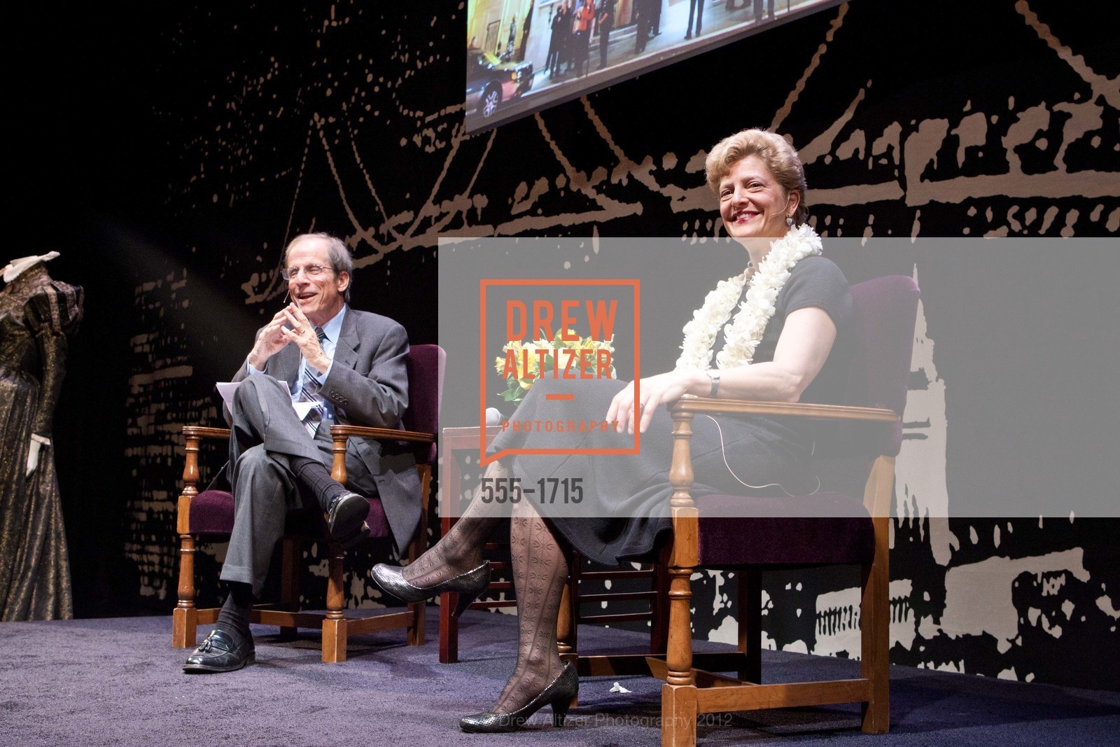 Michael Krasny, Carey Perloff, AMERICAN CONSERVATORY THEATER: Producers Circle Dinner 2012, US, March 18th, 2012, Photo #555-1715 Michael Krasny, Carey Perloff, Photo #555-1715