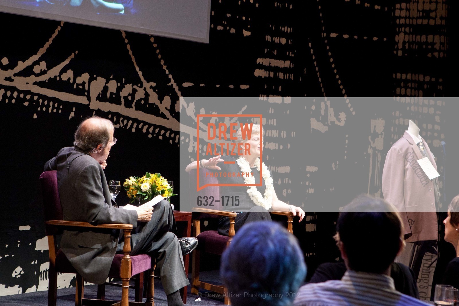 Michael Krasny, Carey Perloff, Photo #632-1715