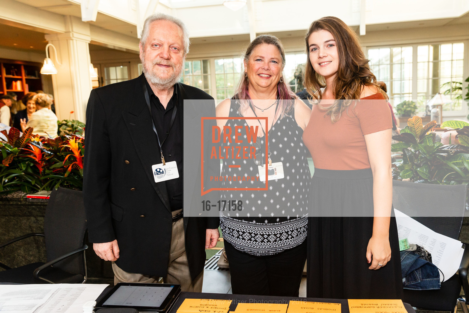 Angelos Sakkis, Natassa Steck, Cara Skourtis, 15th Annual SF Greek Film Festival Opening Night, Premier Theatre at LucasFilm, Letterman Digital Arts Building. 1 Letterman Drive, October 12th, 2018, Photo #16-17158 Angelos Sakkis, Natassa Steck, Cara Skourtis, Photo #16-17158