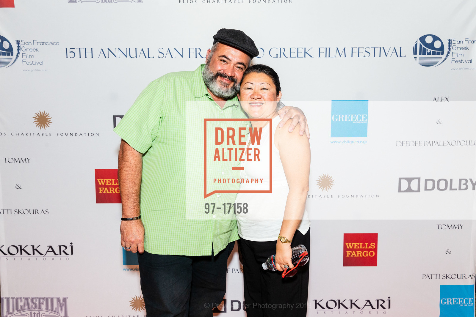 Nick Stathakos, Jeanne Stathakos, 15th Annual SF Greek Film Festival Opening Night, Premier Theatre at LucasFilm, Letterman Digital Arts Building. 1 Letterman Drive, October 12th, 2018, Photo #97-17158 Nick Stathakos, Jeanne Stathakos, Photo #97-17158
