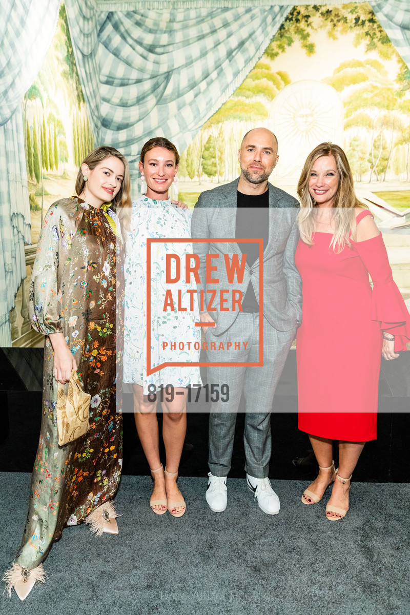 Sarah Bray, Colette Sabins, Jason Sheeler, Nikki Wood, The San Francisco Fall Art & Antiques Show Opening Nigh Preview Gala, Festival Pavilion, Fort Mason Center for Arts & Culture, October 10th, 2018, Photo #819-17159 Sarah Bray, Colette Sabins, Jason Sheeler, Nikki Wood, Photo #819-17159