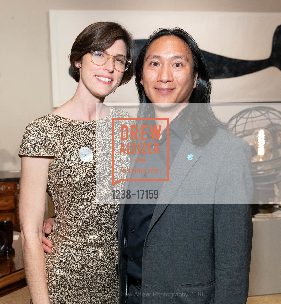 Meghan Smith, Jerry Chang, The San Francisco Fall Art & Antiques Show Opening Nigh Preview Gala, Festival Pavilion, Fort Mason Center for Arts & Culture, October 10th, 2018, Photo #1238-17159 Meghan Smith, Jerry Chang, Photo #1238-17159