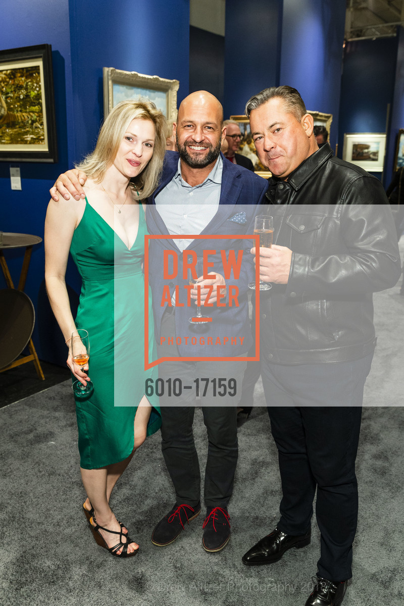 Sharon Finkle, Macario Giraldo, The San Francisco Fall Art & Antiques Show Opening Nigh Preview Gala, Festival Pavilion, Fort Mason Center for Arts & Culture, October 10th, 2018, Photo #6010-17159 Sharon Finkle, Macario Giraldo, Photo #6010-17159