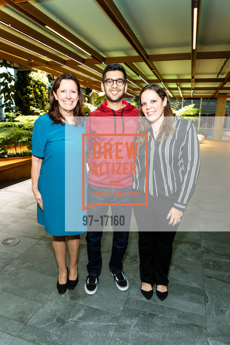 Alexandra Morgan, Mikhail Chainani, Karen Banks, Leo T. McCarthy Award Kick-Off, Salesforce East, 30th floor. 350 Mission Street San Francisco, CA 94105, October 10th, 2018, Photo #97-17160 Alexandra Morgan, Mikhail Chainani, Karen Banks, Photo #97-17160