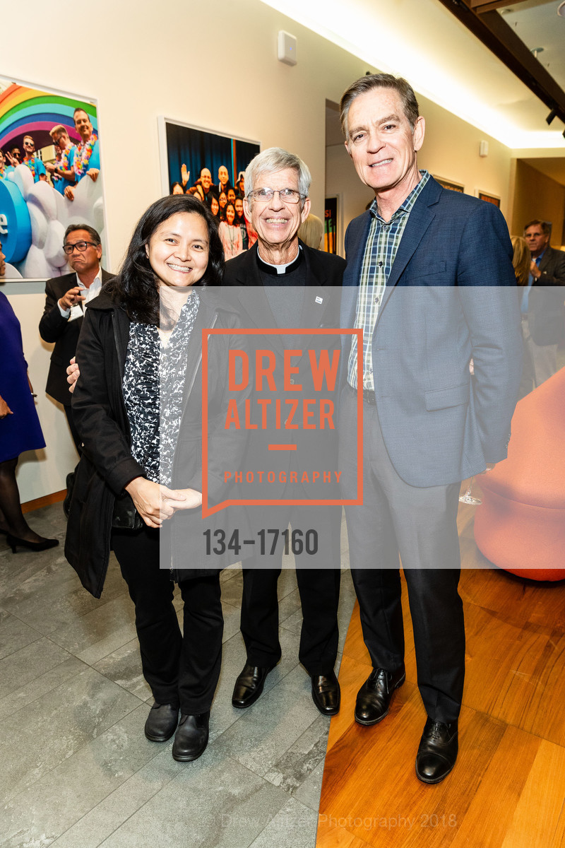 Chitchi Tabora, Stephen Privett, Greg Blaine, Leo T. McCarthy Award Kick-Off, Salesforce East, 30th floor. 350 Mission Street San Francisco, CA 94105, October 10th, 2018, Photo #134-17160 Chitchi Tabora, Stephen Privett, Greg Blaine, Photo #134-17160