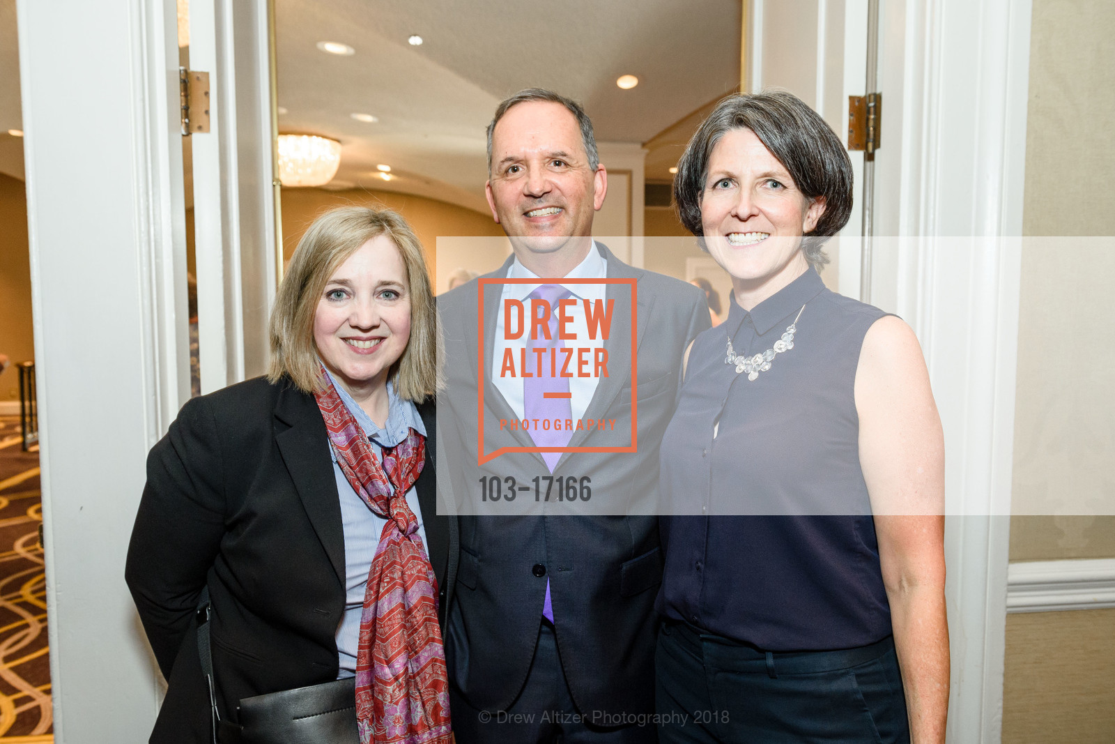 Molly Nordale, Rick Matcovich, Joan O'Neill, Homeless Prenatal 7th Annual Luncheon, Fairmont Hotel, October 12th, 2018, Photo #103-17166 Molly Nordale, Rick Matcovich, Joan O'Neill, Photo #103-17166