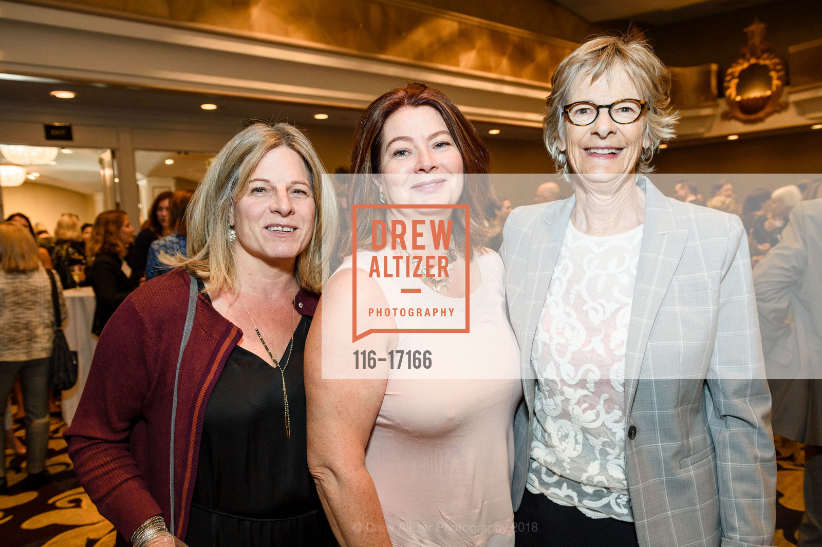 Linda Ryan, Valerie Long, Kate Ames, Homeless Prenatal 7th Annual Luncheon, Fairmont Hotel, October 12th, 2018, Photo #116-17166 Linda Ryan, Valerie Long, Kate Ames, Photo #116-17166
