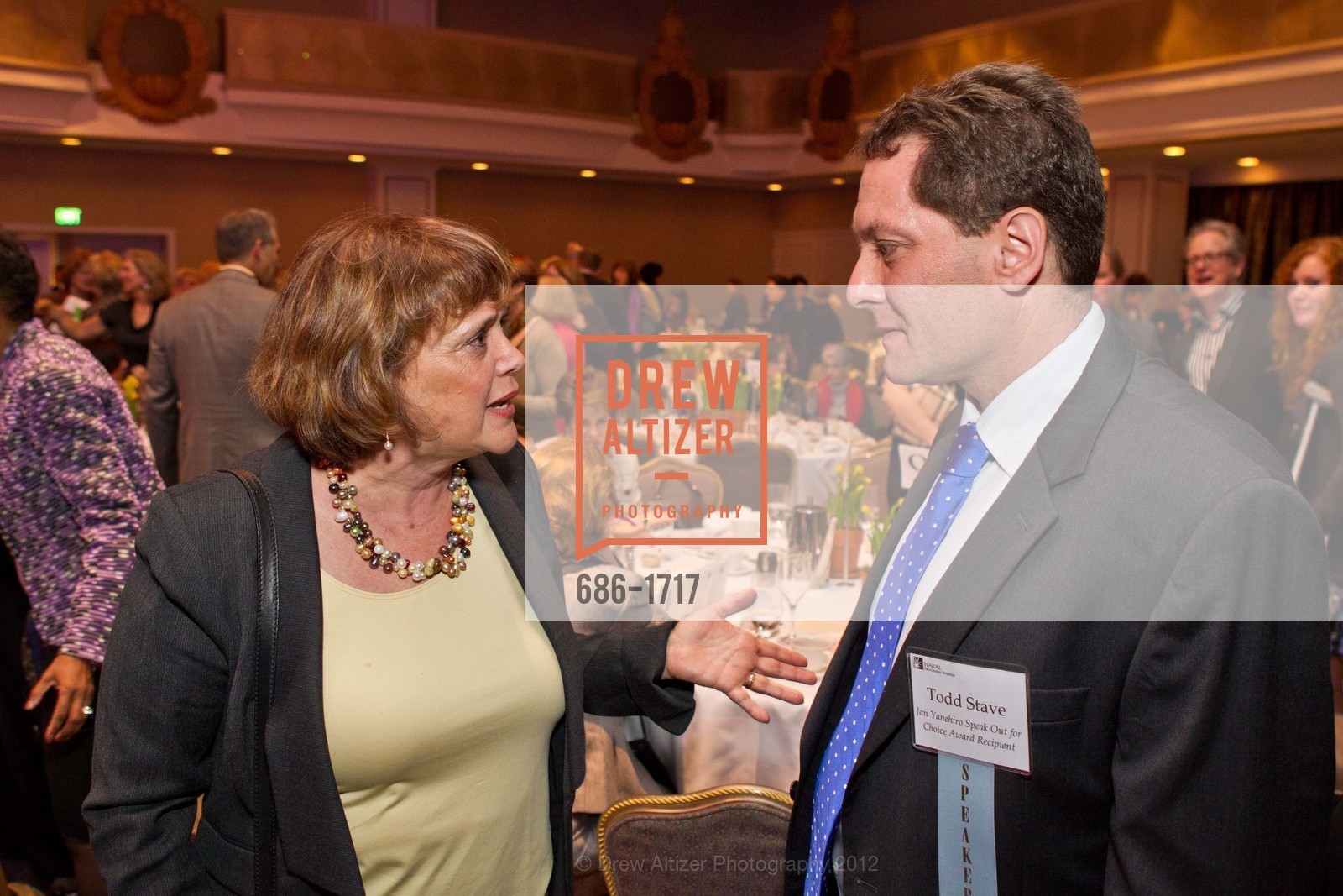Judith Fraser, Todd Stave, NARAL: San Francisco Power of Choice Luncheon, US, March 21st, 2012, Photo #686-1717 Judith Fraser, Todd Stave, Photo #686-1717