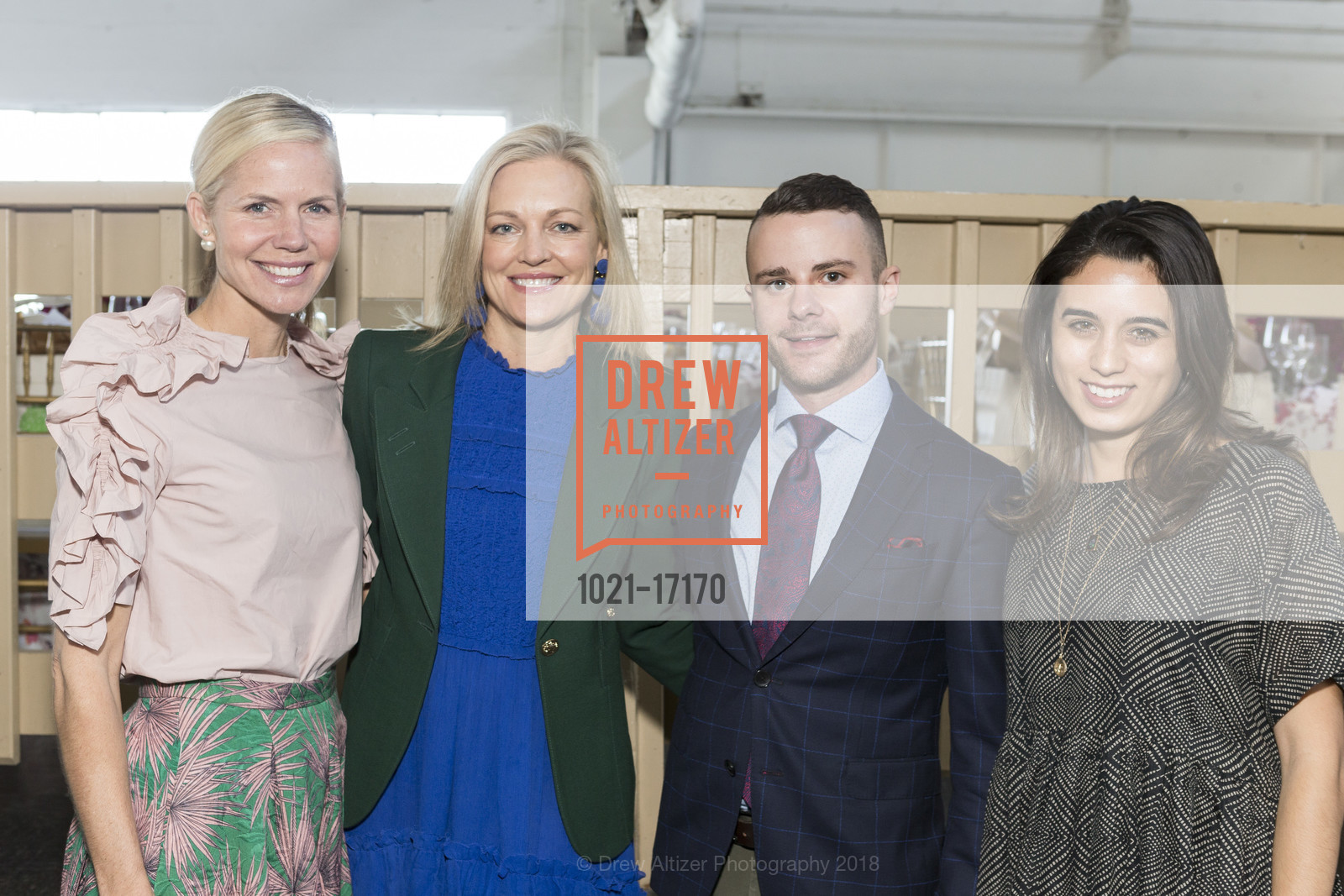 Mary Graf, Maja Smith, Patrick Merriman, Gabrielle Barnard, ICAA Designer Saturday Lunch and Lecture Honoring Charlotte Moss, Fort Mason, Mezzanine, October 13th, 2018, Photo #1021-17170 Mary Graf, Maja Smith, Patrick Merriman, Gabrielle Barnard, Photo #1021-17170