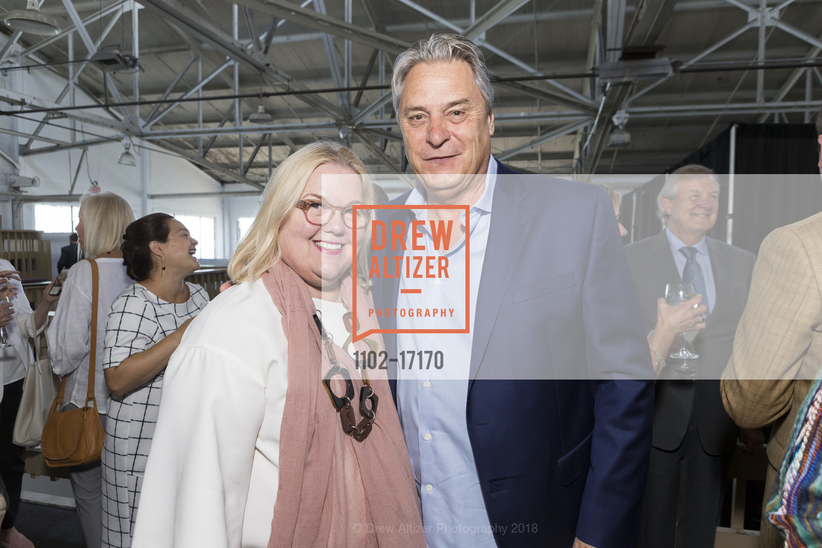 Heidi Gerpheide, Ed Westbrook, ICAA Designer Saturday Lunch and Lecture Honoring Charlotte Moss, Fort Mason, Mezzanine, October 13th, 2018, Photo #1102-17170 Heidi Gerpheide, Ed Westbrook, Photo #1102-17170