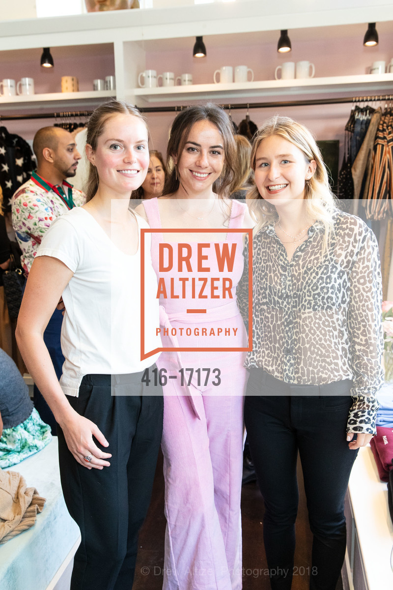 Rita Flynt, Gabrielle Perenchio, Chloe Francois, The Bar Code Store Opening, The Barcode Store. 3600 Sacramento street, October 11th, 2018, Photo #416-17173 Rita Flynt, Gabrielle Perenchio, Chloe Francois, Photo #416-17173