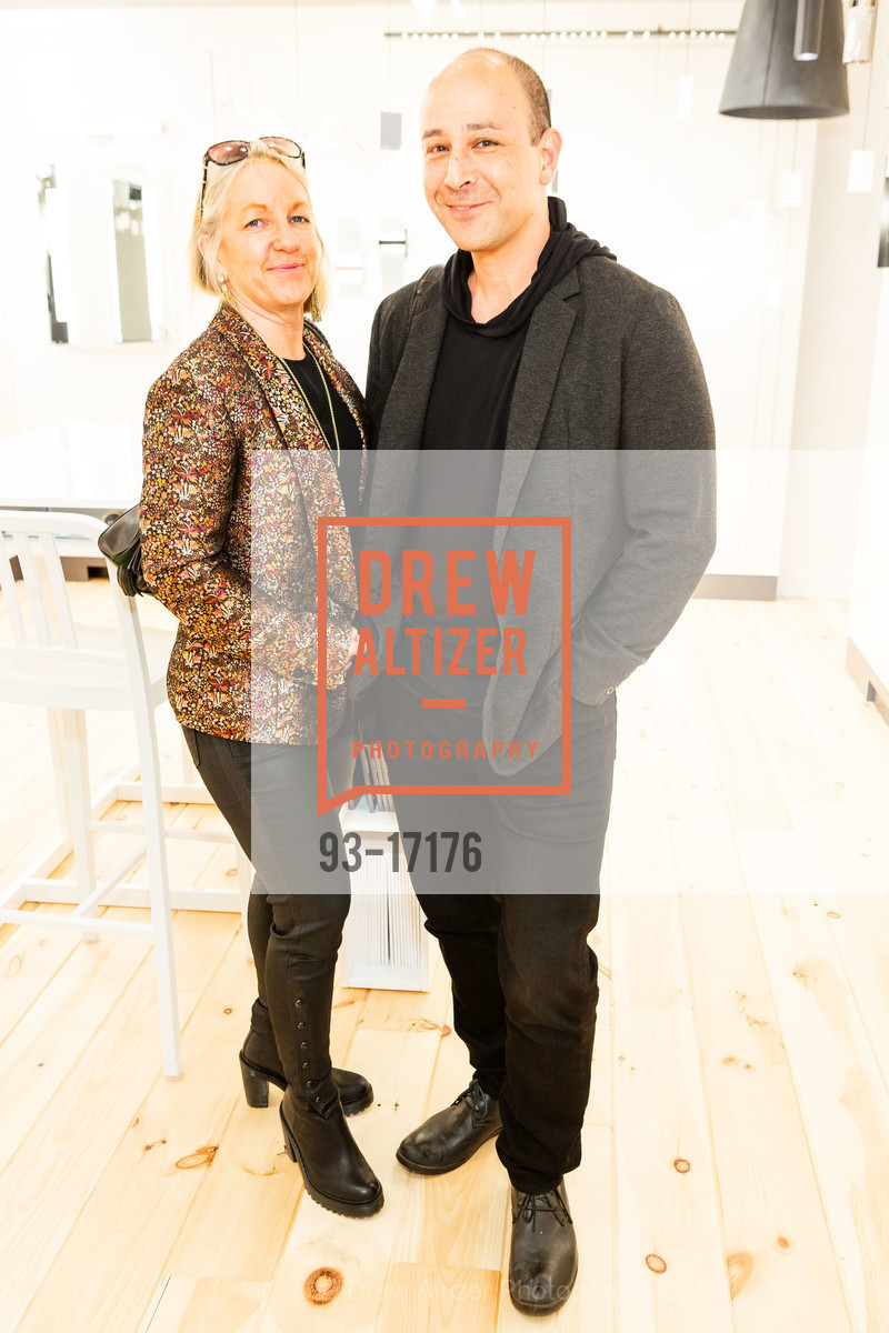 Dan Hano, Charlotte Moco, Circa Lighting Showroom Opening, Circa Lighting Showroom. 175 Rhode Island St, October 11th, 2018, Photo #93-17176 Dan Hano, Charlotte Moco, Photo #93-17176