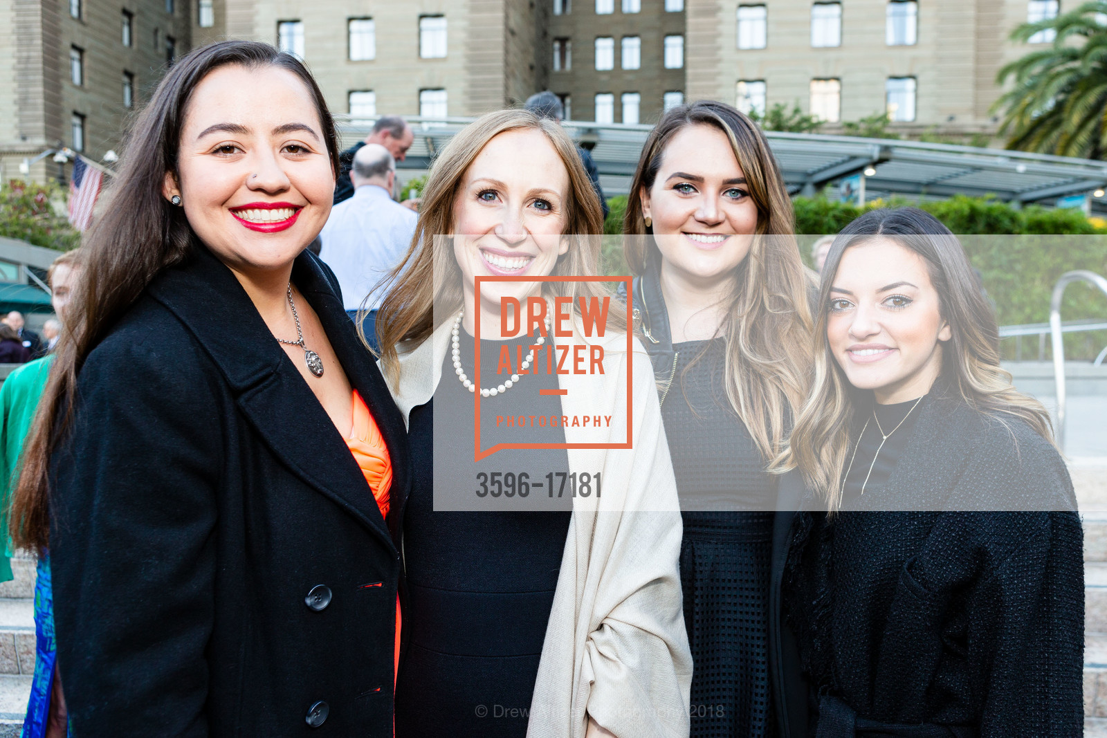 Isabella Gonzalez Potter, Kim Schneider, Camille Morgan, Elena Ortiz, Save the Redwoods League 100th Anniversary Gala 2018, Union Square, October 13th, 2018, Photo #3596-17181 Isabella Gonzalez Potter, Kim Schneider, Camille Morgan, Elena Ortiz, Photo #3596-17181