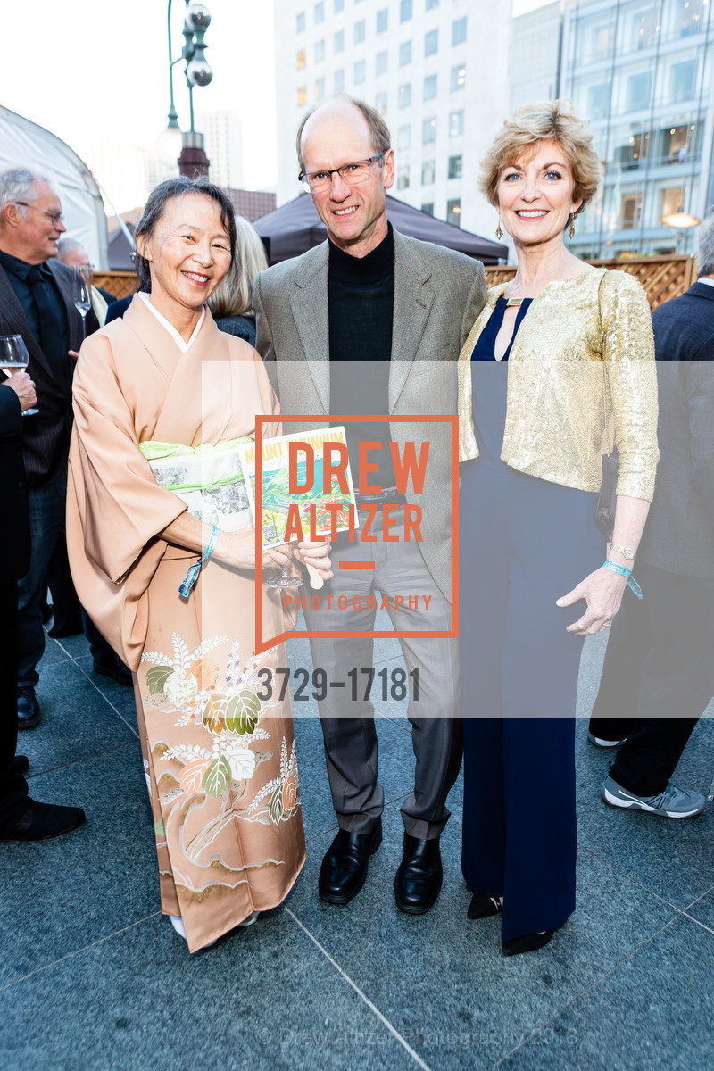 Yoriko Kishimoto, Curt Riffle, Karen Scussel, Save the Redwoods League 100th Anniversary Gala 2018, Union Square, October 13th, 2018, Photo #3729-17181 Yoriko Kishimoto, Curt Riffle, Karen Scussel, Photo #3729-17181