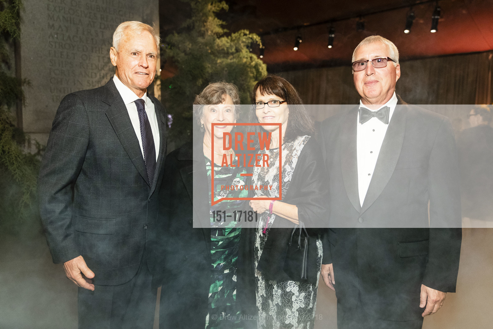 Tony Lilly, Nancy Lilly, Karen Eliot, Ted Eliot, Save the Redwoods League 100th Anniversary Gala 2018, Union Square, October 13th, 2018, Photo #151-17181 Tony Lilly, Nancy Lilly, Karen Eliot, Ted Eliot, Photo #151-17181