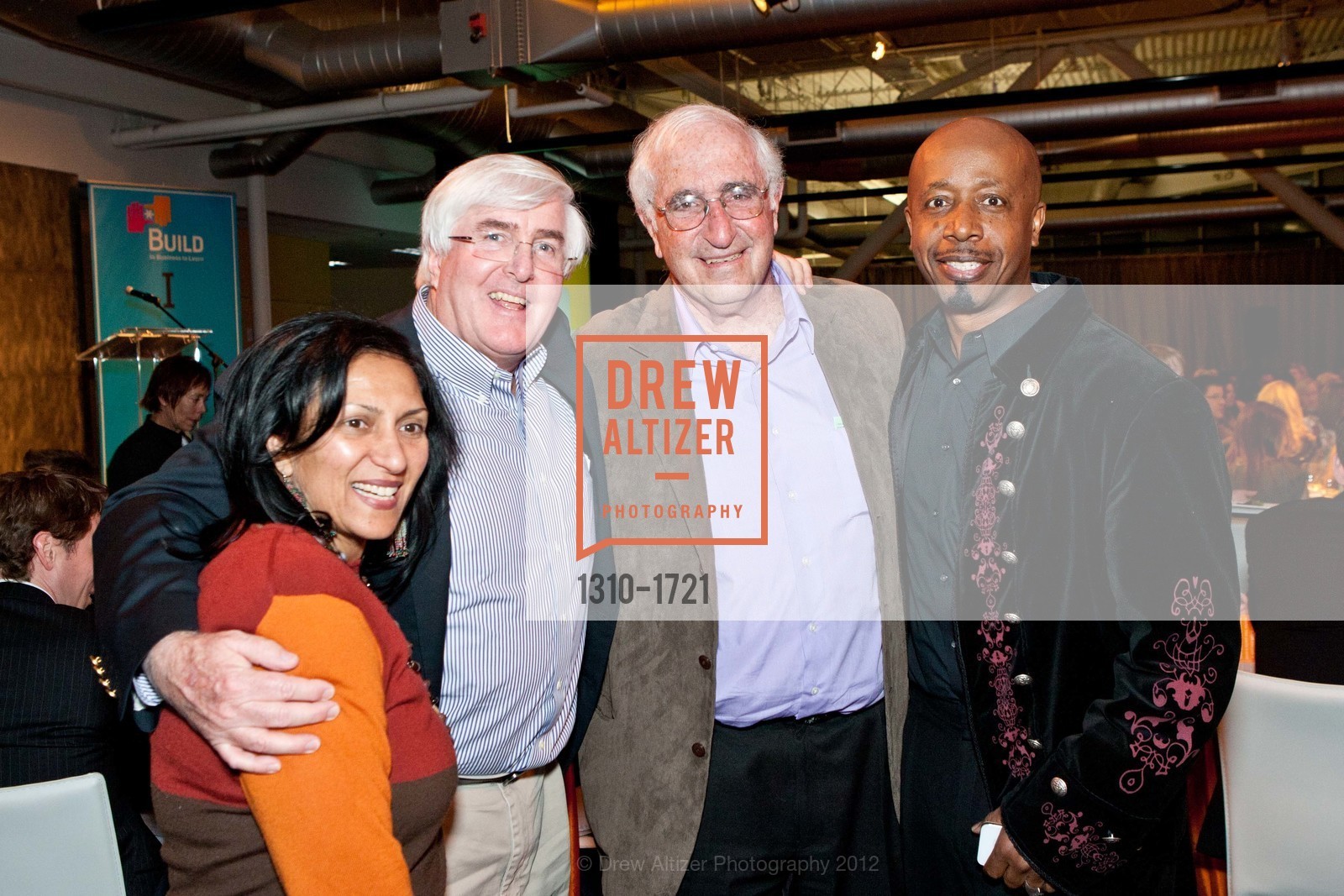 Asha Jadeja, Ron Conway, Harvey Cohen, MC Hammer, The BUILD Gala 2012, US, March 23rd, 2012, Photo #1310-1721 Asha Jadeja, Ron Conway, Harvey Cohen, MC Hammer, Photo #1310-1721