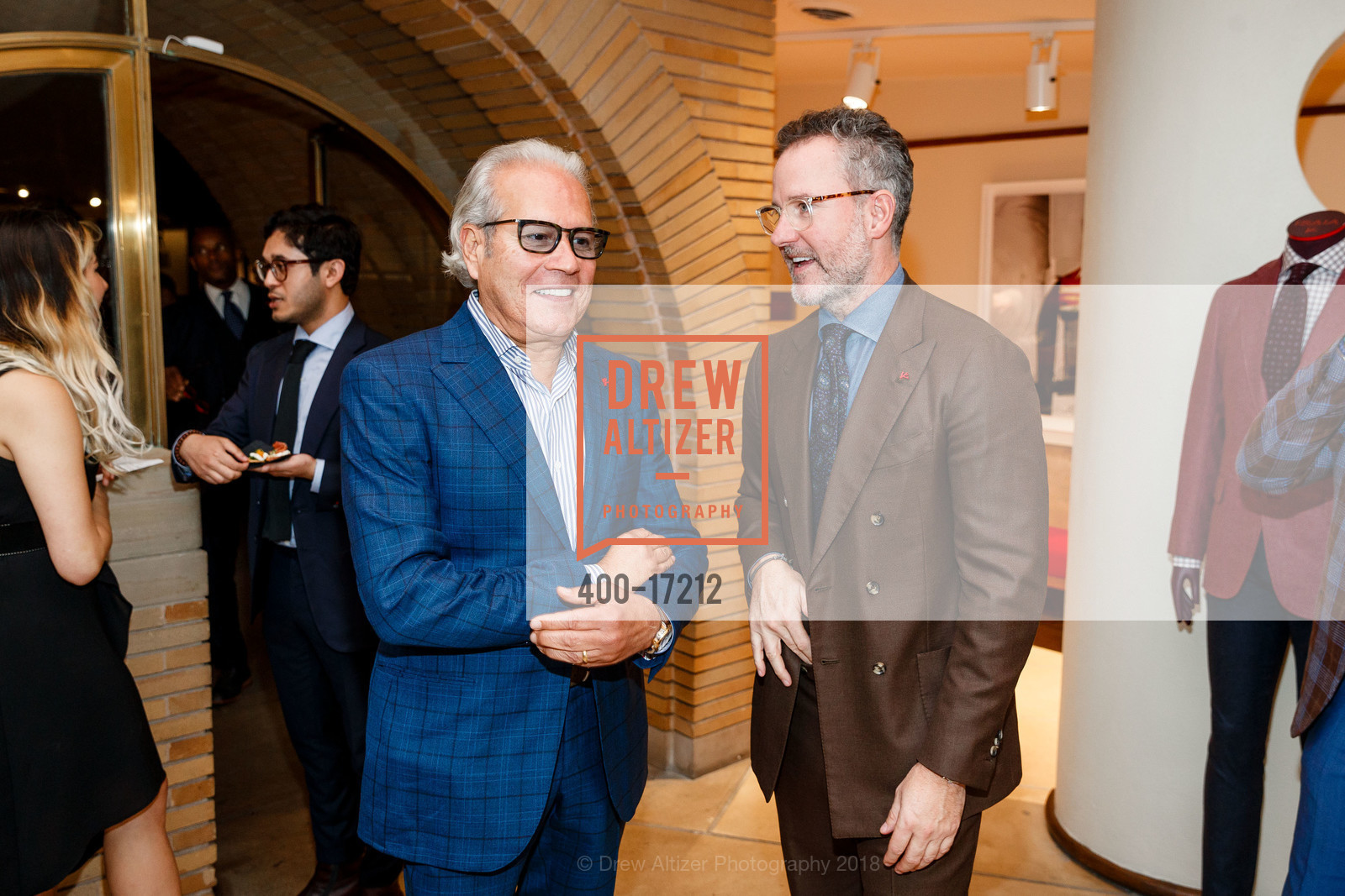 Joe Michel Elgawargui, Jim Shay, ISAIA Hosts Whitewall Magazine x Gallery Wendi Norris, ISAIA. 140 Maiden Lane, October 18th, 2018, Photo #400-17212 Joe Michel Elgawargui, Jim Shay, Photo #400-17212