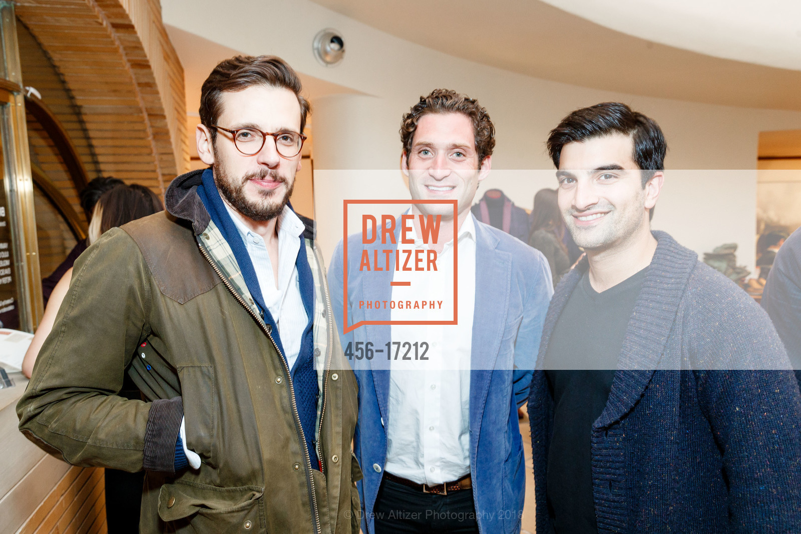 Fred Dijols, Justin Fichelson, Amir Gupta, ISAIA Hosts Whitewall Magazine x Gallery Wendi Norris, ISAIA. 140 Maiden Lane, October 18th, 2018, Photo #456-17212 Fred Dijols, Justin Fichelson, Amir Gupta, Photo #456-17212