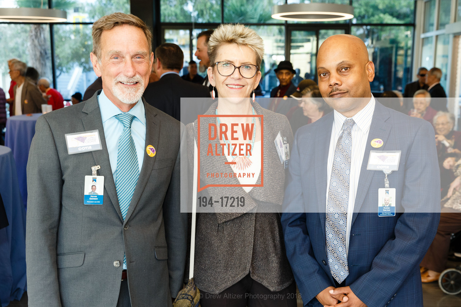 Kevin Gerber, Katharine Miller, Karim Sultan, Bethany Center 50th Year Anniversary Event 2018, Bethany Center, October 18th, 2018, Photo #194-17219 Kevin Gerber, Katharine Miller, Karim Sultan, Photo #194-17219