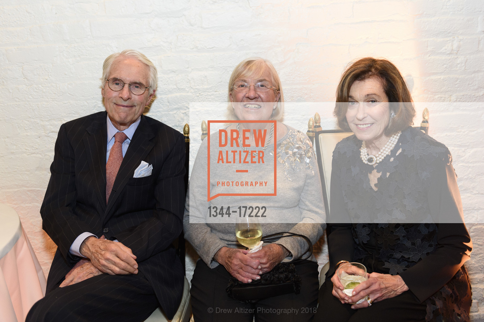 Peter Hall, Karin Chamberlain, Alice Wiley Hall, Villa Taverna's 60th Anniversary Celebration, Villa Taverna. 27 Hotaling Street, October 20th, 2018, Photo #1344-17222 Peter Hall, Karin Chamberlain, Alice Wiley Hall, Photo #1344-17222