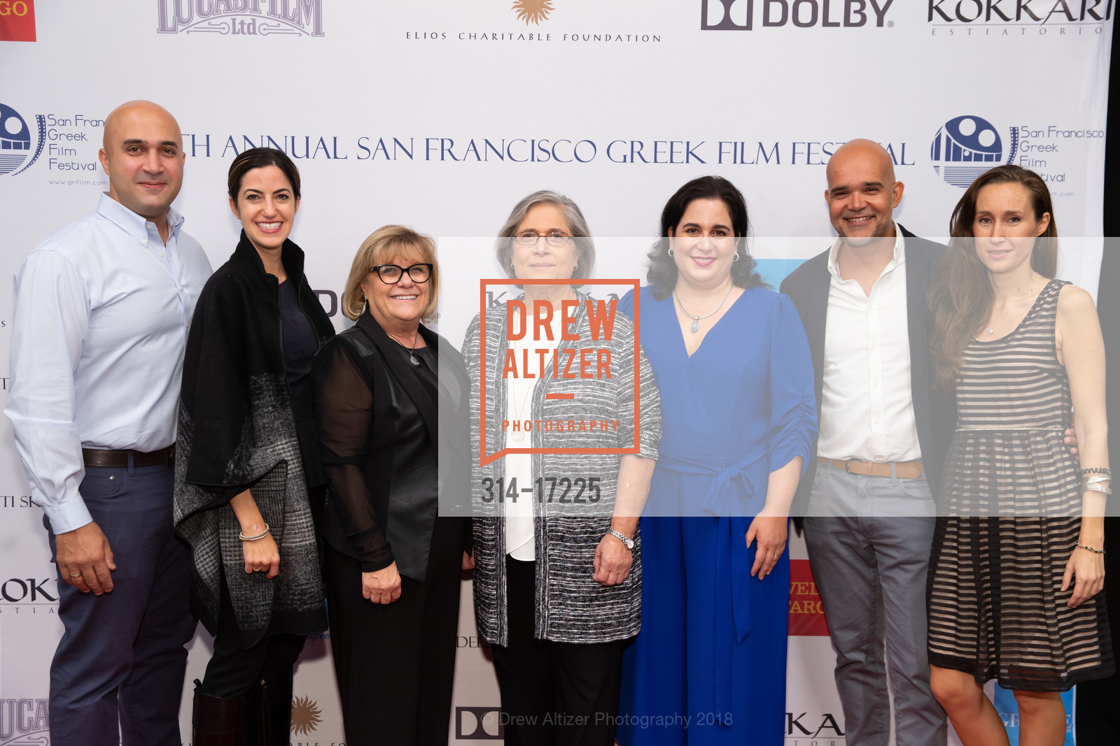 Stelios Katzakis, Angela Katzakis, Maria Stavropoulos, Katina Katzakis, Maria Nicolacakis, Theo Papadoulakis, Ilana Davi, 15th Annual San Francisco Greek Film Festival Closing Night, Dolby Cinema. 1275 Market Street, October 20th, 2018, Photo #314-17225 Stelios Katzakis, Angela Katzakis, Maria Stavropoulos, Katina Katzakis, Maria Nicolacakis, Theo Papadoulakis, Ilana Davi, Photo #314-17225