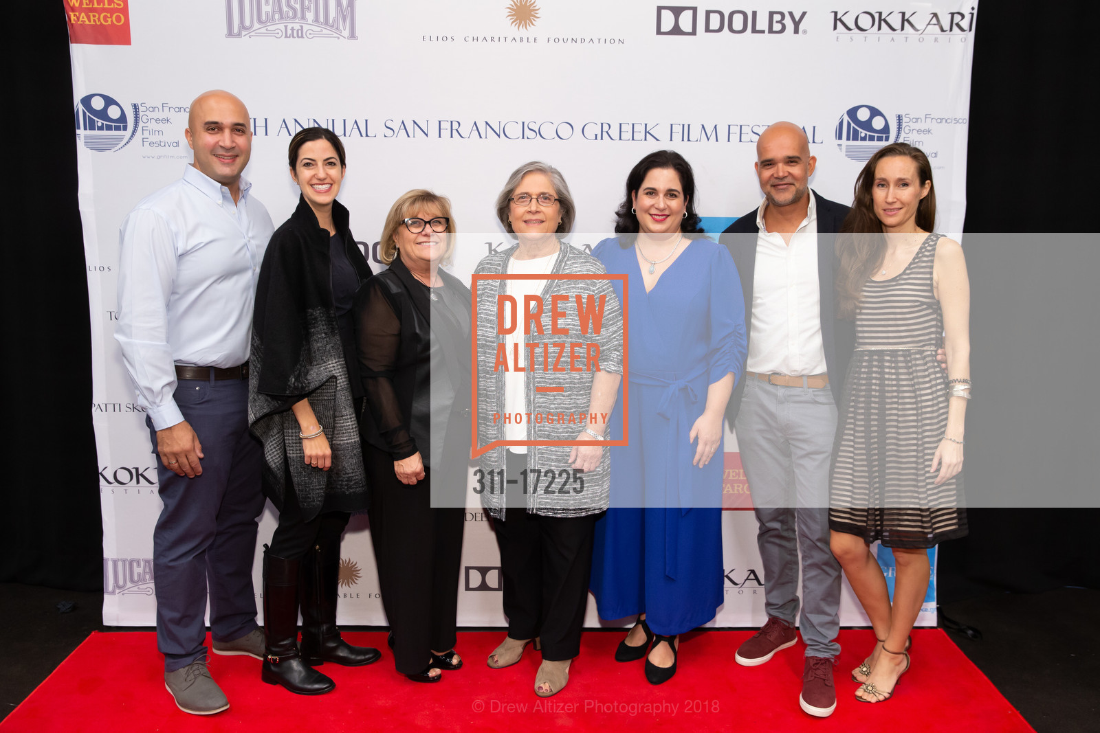 Stelios Katzakis, Angela Katzakis, Maria Stavropoulos, Katina Katzakis, Maria Nicolacakis, Theo Papadoulakis, Ilana Davi, 15th Annual San Francisco Greek Film Festival Closing Night, Dolby Cinema. 1275 Market Street, October 20th, 2018, Photo #311-17225 Stelios Katzakis, Angela Katzakis, Maria Stavropoulos, Katina Katzakis, Maria Nicolacakis, Theo Papadoulakis, Ilana Davi, Photo #311-17225