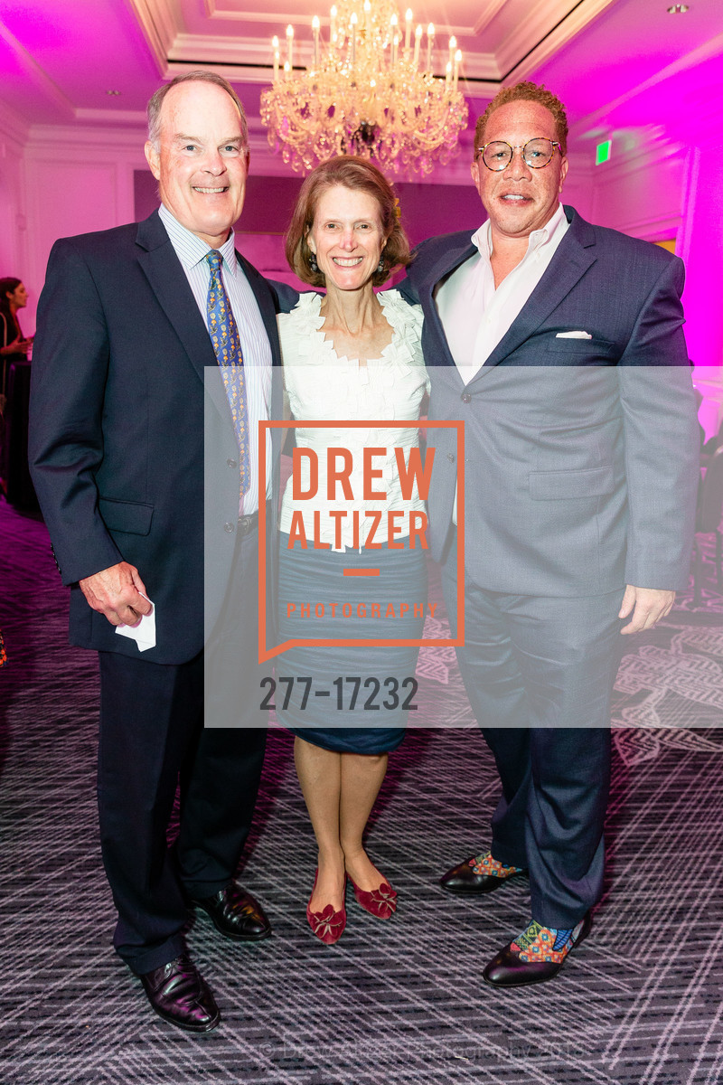 John Wilson, Averel Wilson, Bruce Wallace, San Francisco Education Fund Gala 2018, Ritz Hotel, October 23rd, 2018, Photo #277-17232 John Wilson, Averel Wilson, Bruce Wallace, Photo #277-17232