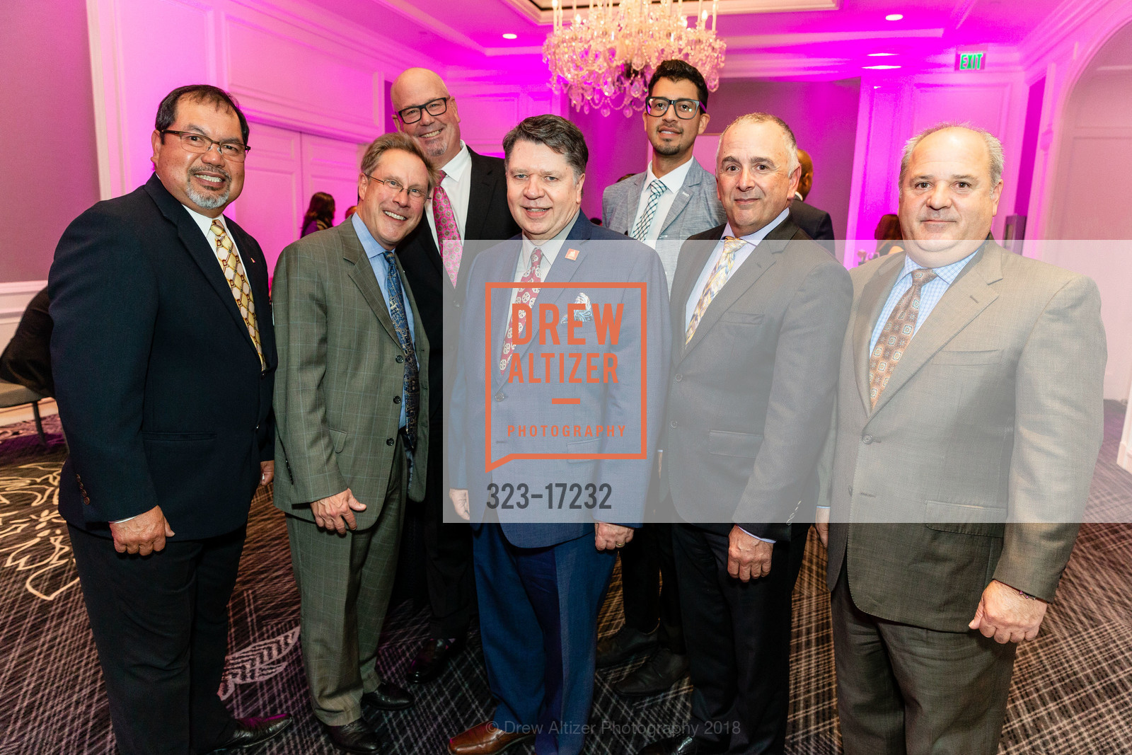 Rufo Macaraeg, Candler Gibson, Tony Kitz, Michael Wilson, Alan Doulphus, Richard Campbell, John Bermudez, San Francisco Education Fund Gala 2018, Ritz Hotel, October 23rd, 2018, Photo #323-17232 Rufo Macaraeg, Candler Gibson, Tony Kitz, Michael Wilson, Alan Doulphus, Richard Campbell, John Bermudez, Photo #323-17232