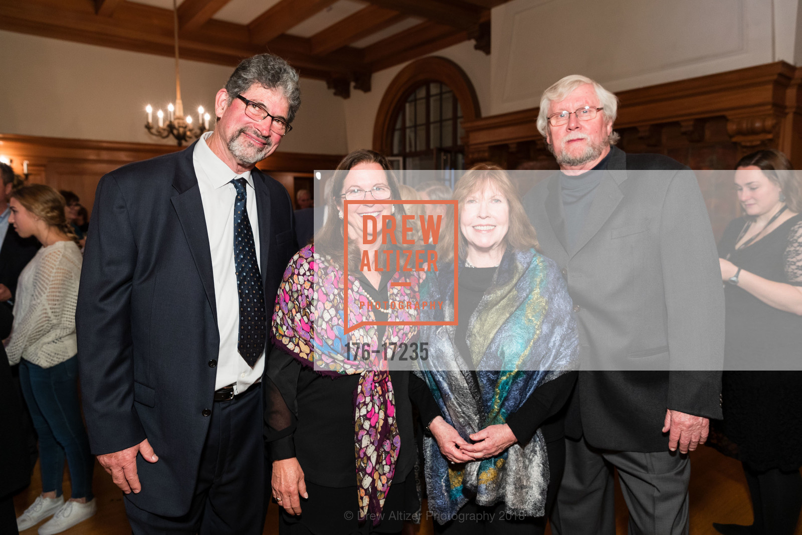 Patrick Carstens, Carla Carstens, Eileen Nelson, Hugh Frans, Bruce Munro at Montalvo: Stories in Light VIP Preview Reception, Montalvo Arts Center. 15400 Montalvo Road, October 25th, 2018, Photo #176-17235 Patrick Carstens, Carla Carstens, Eileen Nelson, Hugh Frans, Photo #176-17235