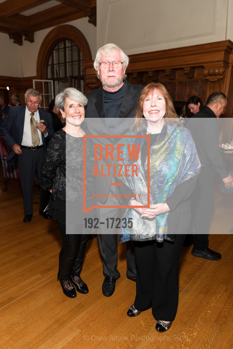 Julie Bova, Hugh Frans, Eileen Nelson, Bruce Munro at Montalvo: Stories in Light VIP Preview Reception, Montalvo Arts Center. 15400 Montalvo Road, October 25th, 2018, Photo #192-17235 Julie Bova, Hugh Frans, Eileen Nelson, Photo #192-17235