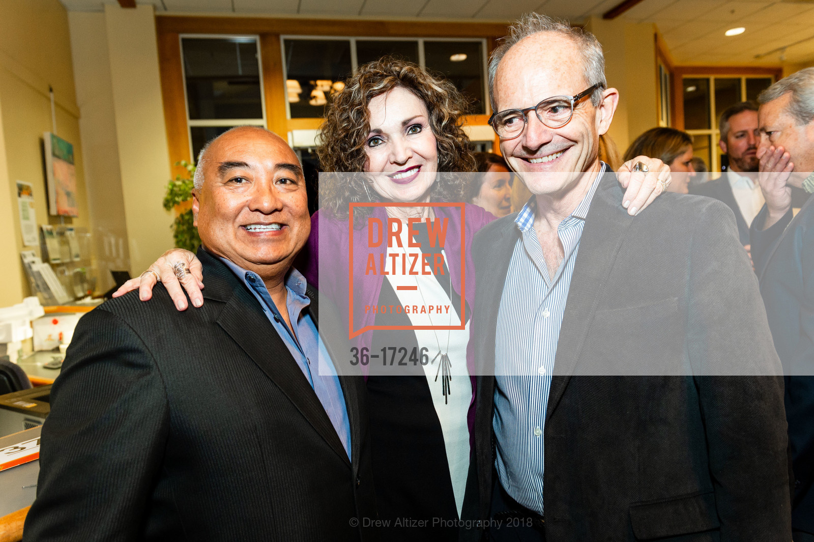 Roland Tolosa, Susan Loiseau, Denis Loiseau, Marin CASA Hosts Harvest of Hope: Changing Lives Benefit, Mill Valley Community Center. 180 Camino Alto, October 25th, 2018, Photo #36-17246 Roland Tolosa, Susan Loiseau, Denis Loiseau, Photo #36-17246