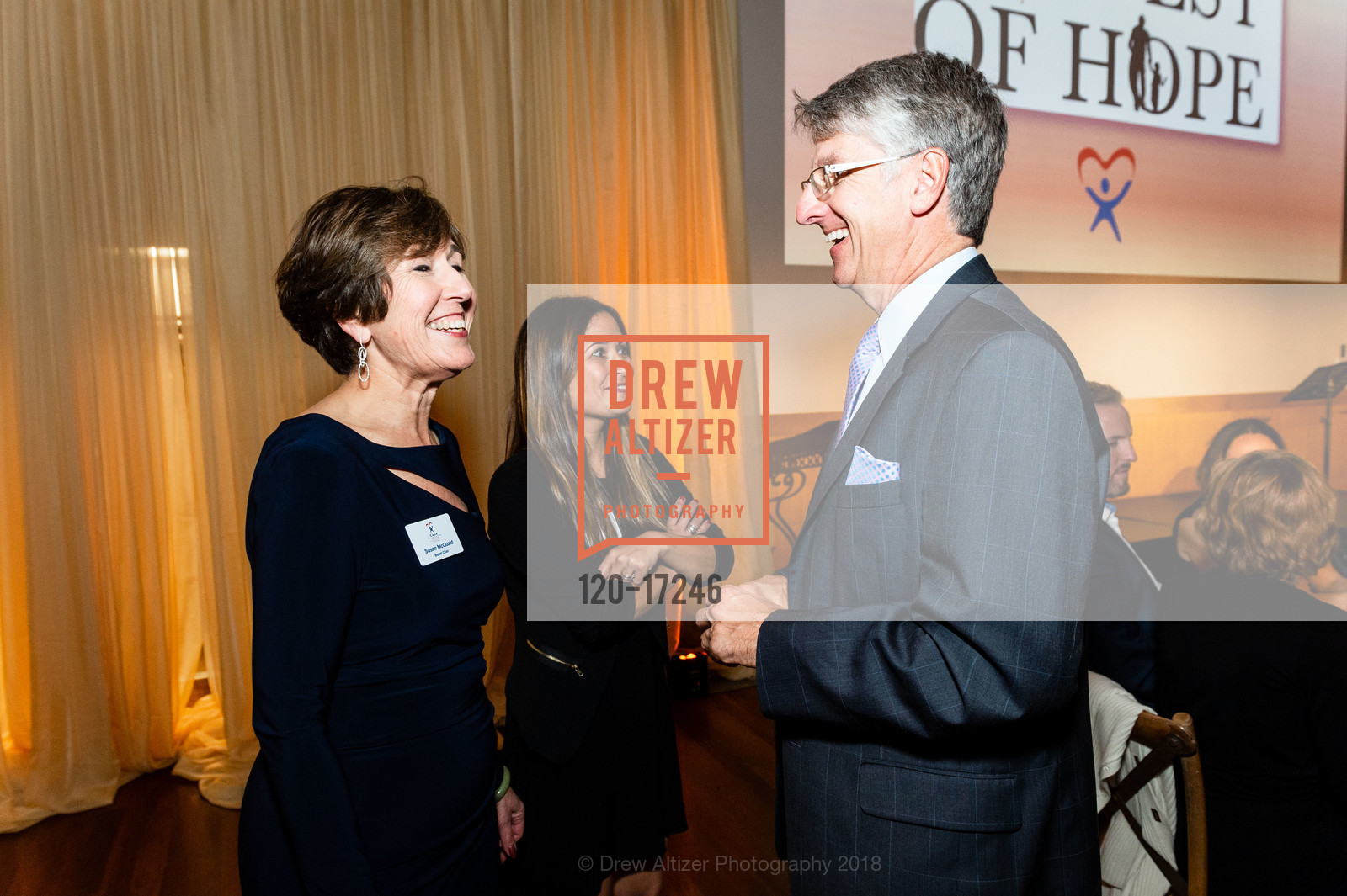 Susan McQuaid, Robyn Roberts, Paul Haakenson, Marin CASA Hosts Harvest of Hope: Changing Lives Benefit, Mill Valley Community Center. 180 Camino Alto, October 25th, 2018, Photo #120-17246 Susan McQuaid, Robyn Roberts, Paul Haakenson, Photo #120-17246