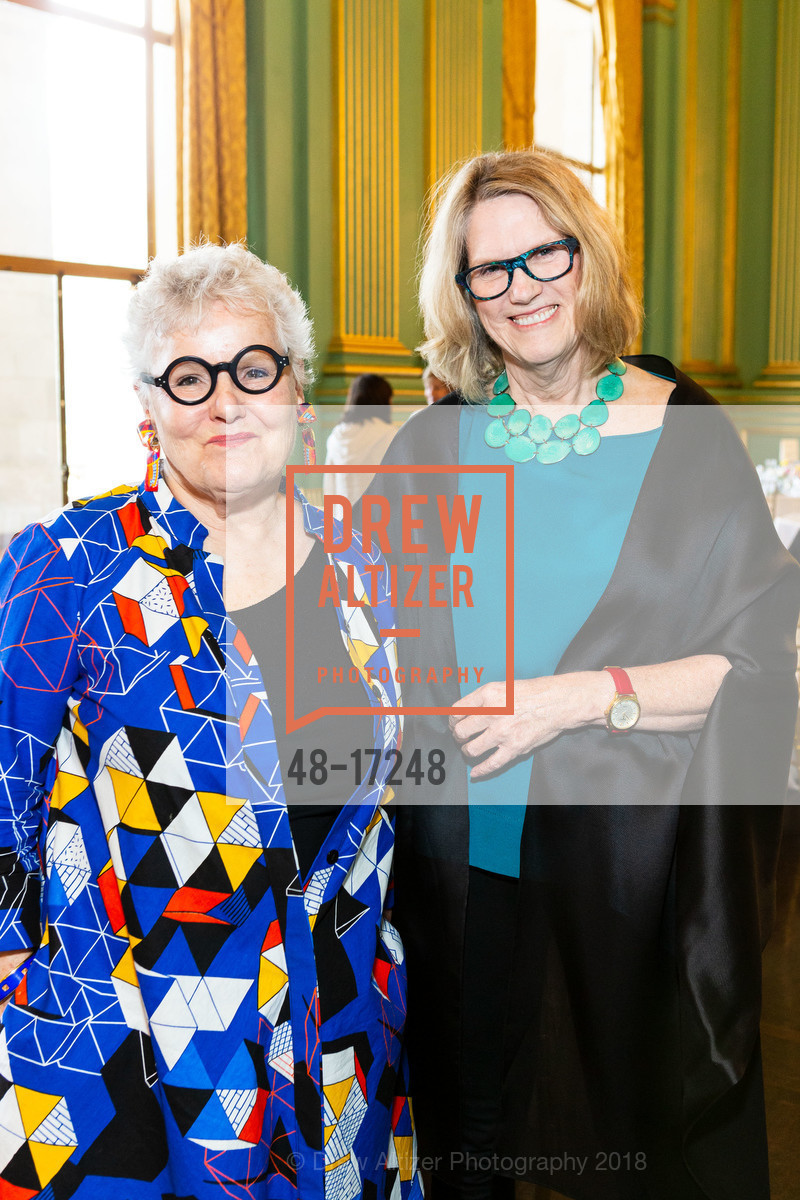 Merti Walker, Marcia Middleton, Stuart Canin Award Luncheon 2018 benefitting New Century Chamber Orchestra, San Francisco War Memorial, The Green Room. 401 Van Ness Ave, October 26th, 2018, Photo #48-17248 Merti Walker, Marcia Middleton, Photo #48-17248