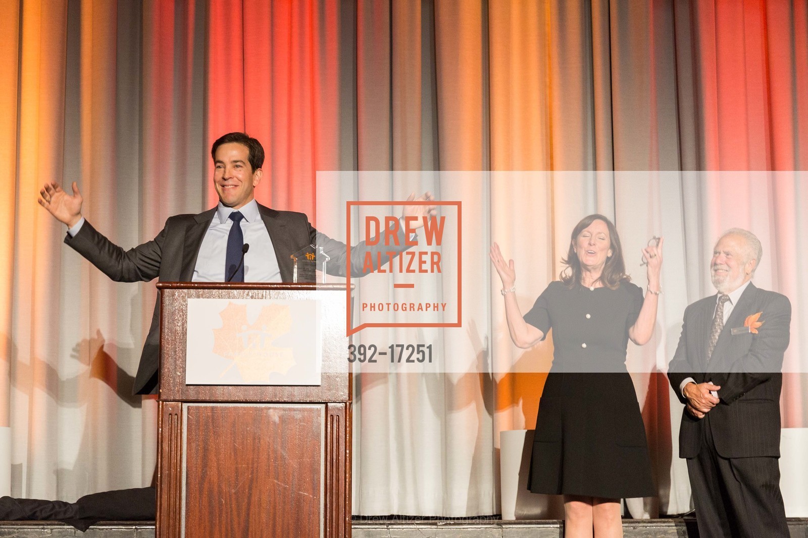 Todd McKinnon, Alexandra Morgan, Steve Goldfarb, Family House Fall Fest Gala 2018, Westin St. Francis. 335 Powell Street, Photo #392-17251 Todd McKinnon, Alexandra Morgan, Steve Goldfarb, Photo #392-17251