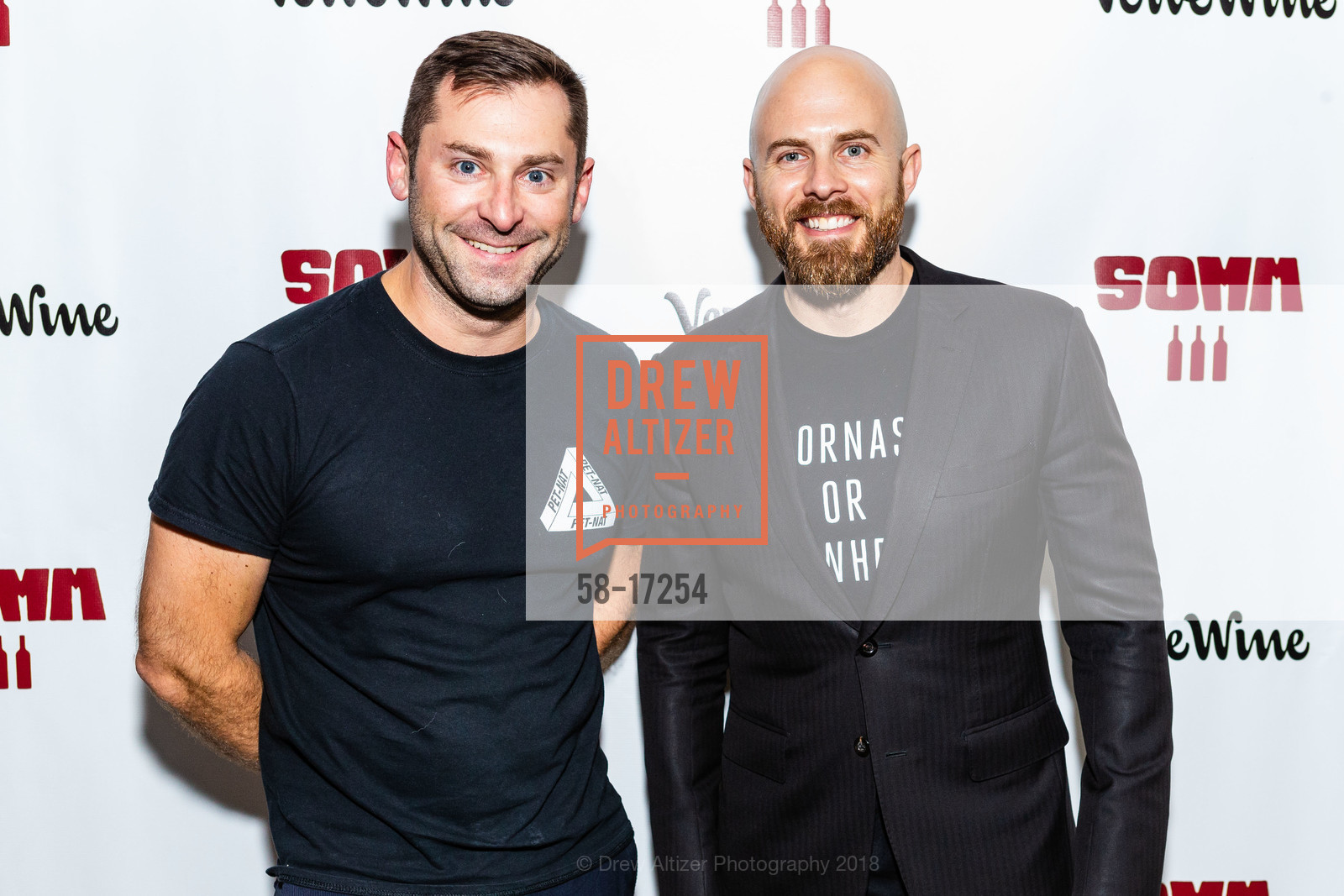 David Bruno, Dustin Wilson, SOMM 3 Film San Francisco Premiere, Clay Theatre. 2261 Fillmore Street, October 25th, 2018, Photo #58-17254 David Bruno, Dustin Wilson, Photo #58-17254