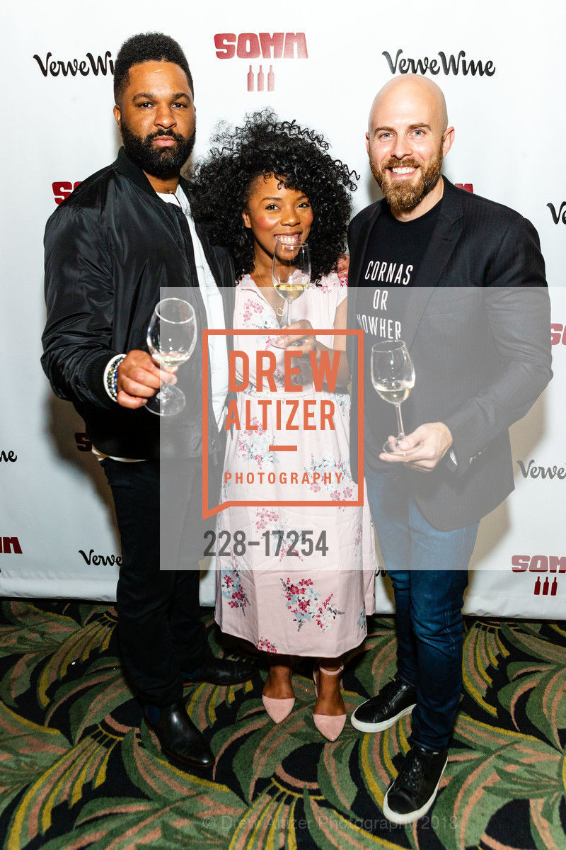 Dlynn Proctor, Crystal Sykes, Dustin Wilson, SOMM 3 Film San Francisco Premiere, Clay Theatre. 2261 Fillmore Street, October 25th, 2018, Photo #228-17254 Dlynn Proctor, Crystal Sykes, Dustin Wilson, Photo #228-17254
