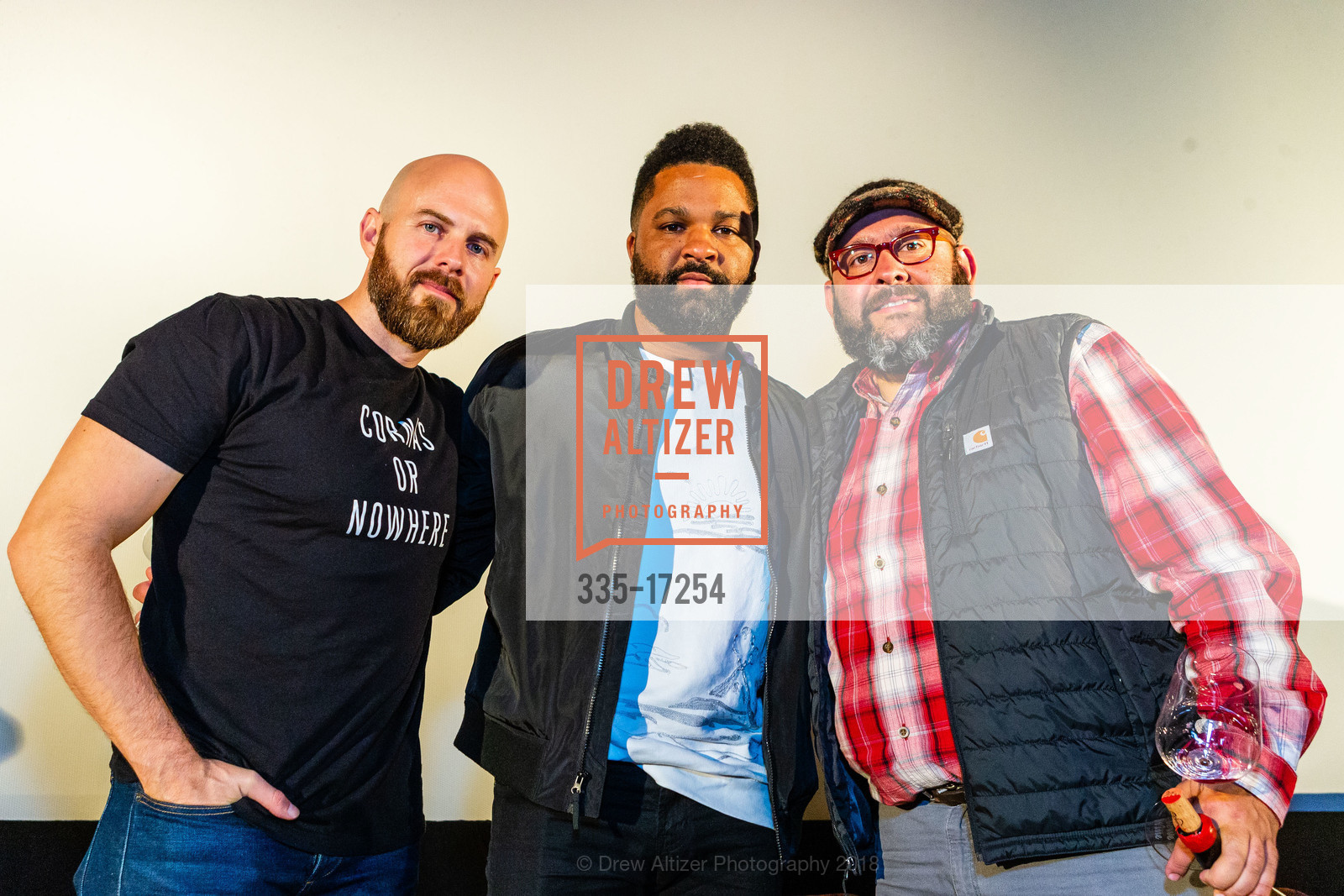 Dustin Wilson, Dlynn Proctor, Rajat Parr, SOMM 3 Film San Francisco Premiere, Clay Theatre. 2261 Fillmore Street, October 25th, 2018, Photo #335-17254 Dustin Wilson, Dlynn Proctor, Rajat Parr, Photo #335-17254