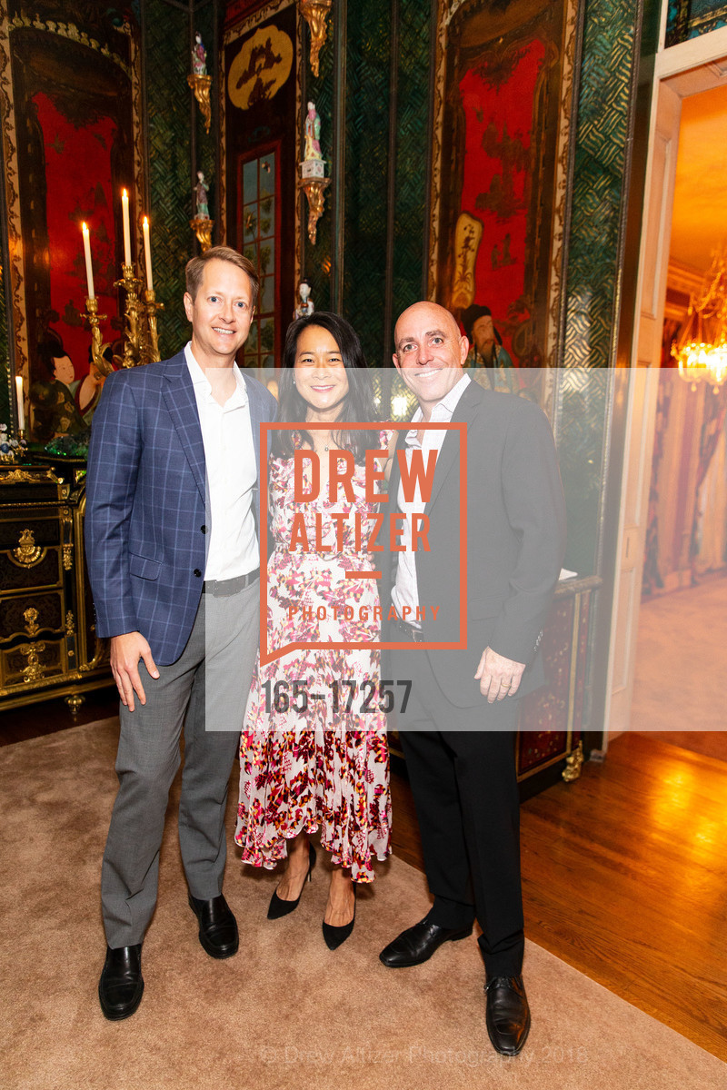 Paul Vandermarck, Jennifer Vandermarck, Rick Dade, Gordon and Ann Getty Host Africa Foundation Reception and Auction, Private Residence, October 24th, 2018, Photo #165-17257 Paul Vandermarck, Jennifer Vandermarck, Rick Dade, Photo #165-17257