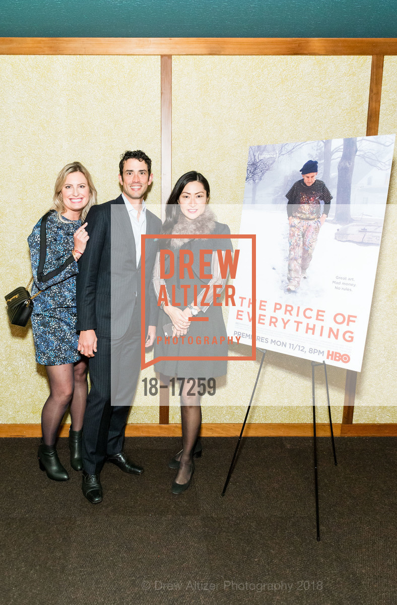 Sarah Scully, Federico Sandino, Anna Yuan, HBO's THE PRICE OF EVERYTHING San Francisco Premiere, AMC Kabuki Theatre. 1881 Post Street, October 26th, 2018, Photo #18-17259 Sarah Scully, Federico Sandino, Anna Yuan, Photo #18-17259