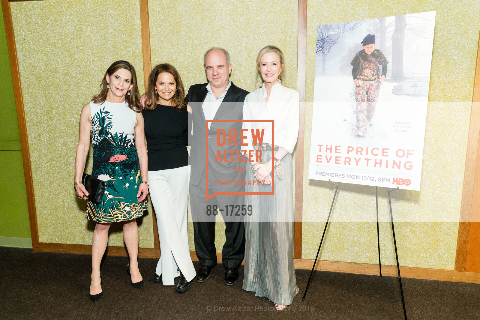 Carla Solomon, Debi Wisch, Nathaniel Kahn, Jennifer Blei Stockman, HBO's THE PRICE OF EVERYTHING San Francisco Premiere, AMC Kabuki Theatre. 1881 Post Street, October 26th, 2018, Photo #88-17259 Carla Solomon, Debi Wisch, Nathaniel Kahn, Jennifer Blei Stockman, Photo #88-17259
