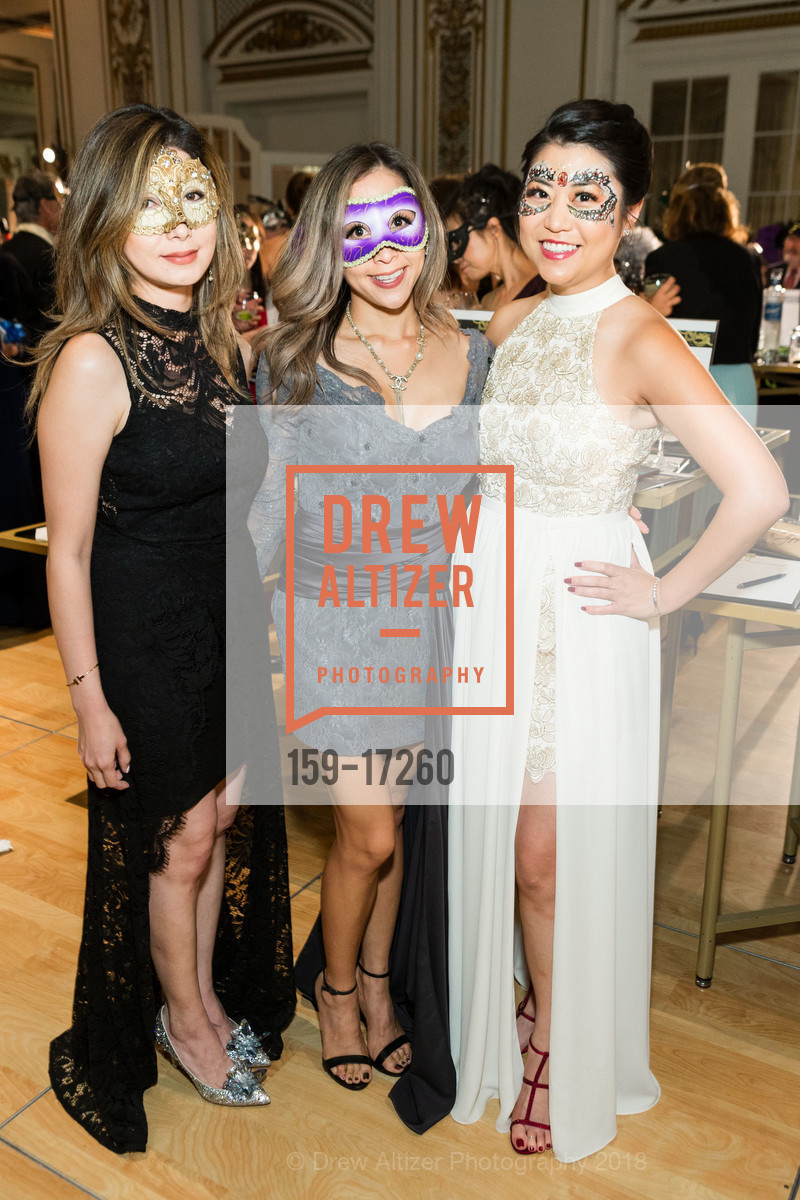 Terry Chua, Ilo Nano, Jessica Dun, The Arthritis Foundation's Bone Bash 2018 An Evening in Disguise, Palace Hotel. 2 New Montgomery St, October 27th, 2018, Photo #159-17260 Terry Chua, Ilo Nano, Jessica Dun, Photo #159-17260
