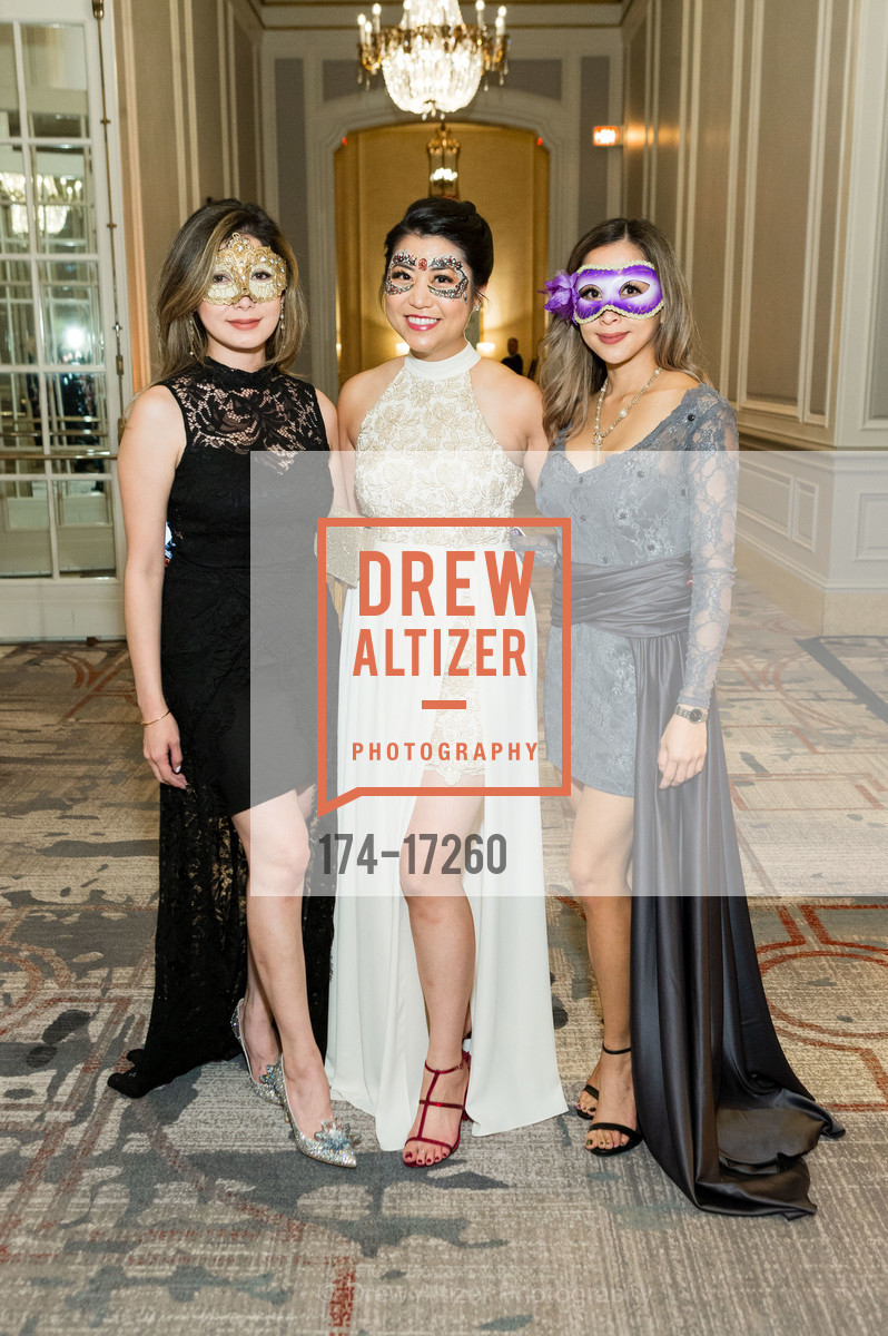 Terry Chua, Ilo Nano, Jessica Dun, The Arthritis Foundation's Bone Bash 2018 An Evening in Disguise, Palace Hotel. 2 New Montgomery St, Photo #174-17260 Terry Chua, Ilo Nano, Jessica Dun, Photo #174-17260