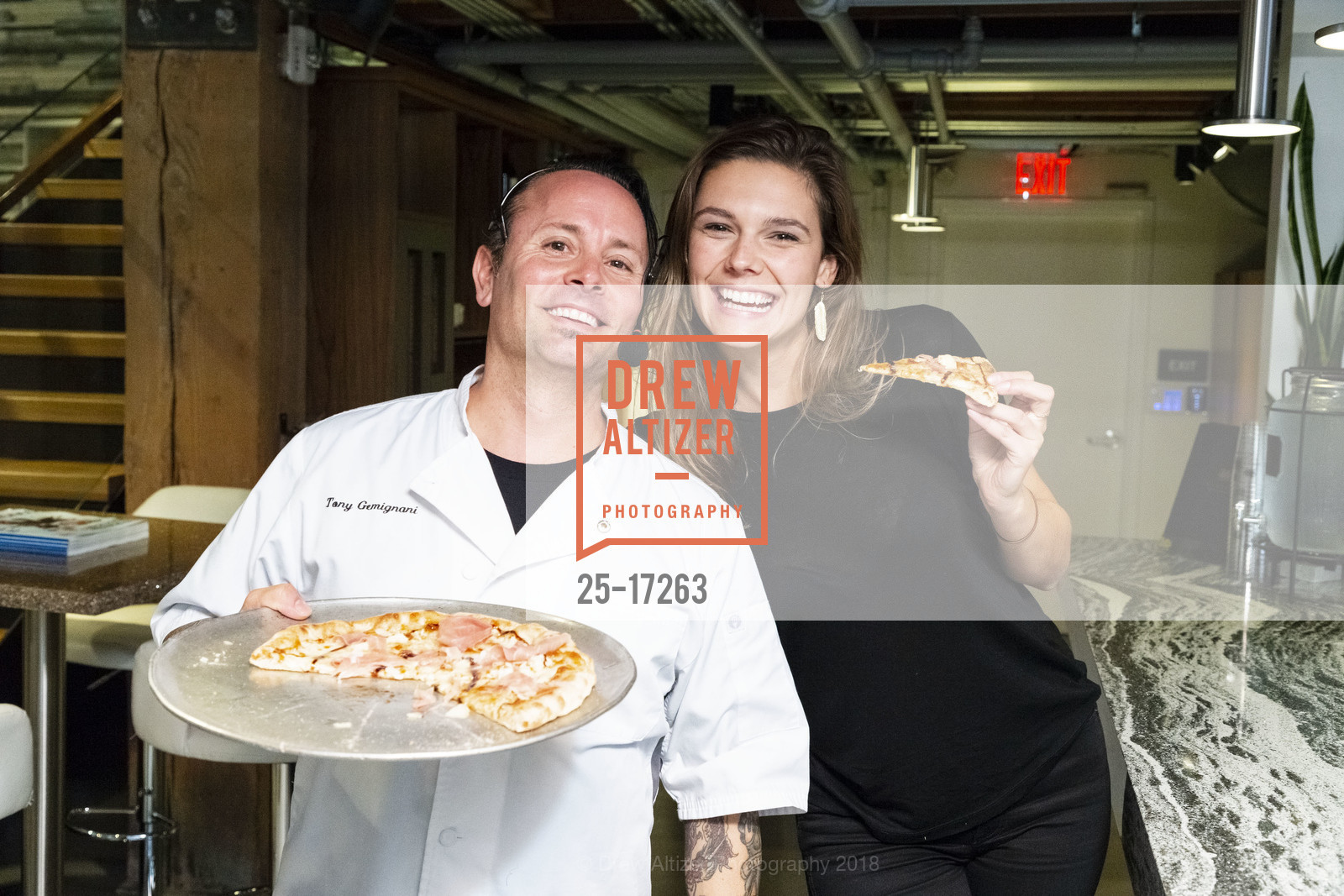 Tony Gemignani, Alison van de Berghe, GE Monogram: Bourbon, Baking & Beyond, Cambria Showroom. 1045 Bryant St, October 25th, 2018, Photo #25-17263 Tony Gemignani, Alison van de Berghe, Photo #25-17263